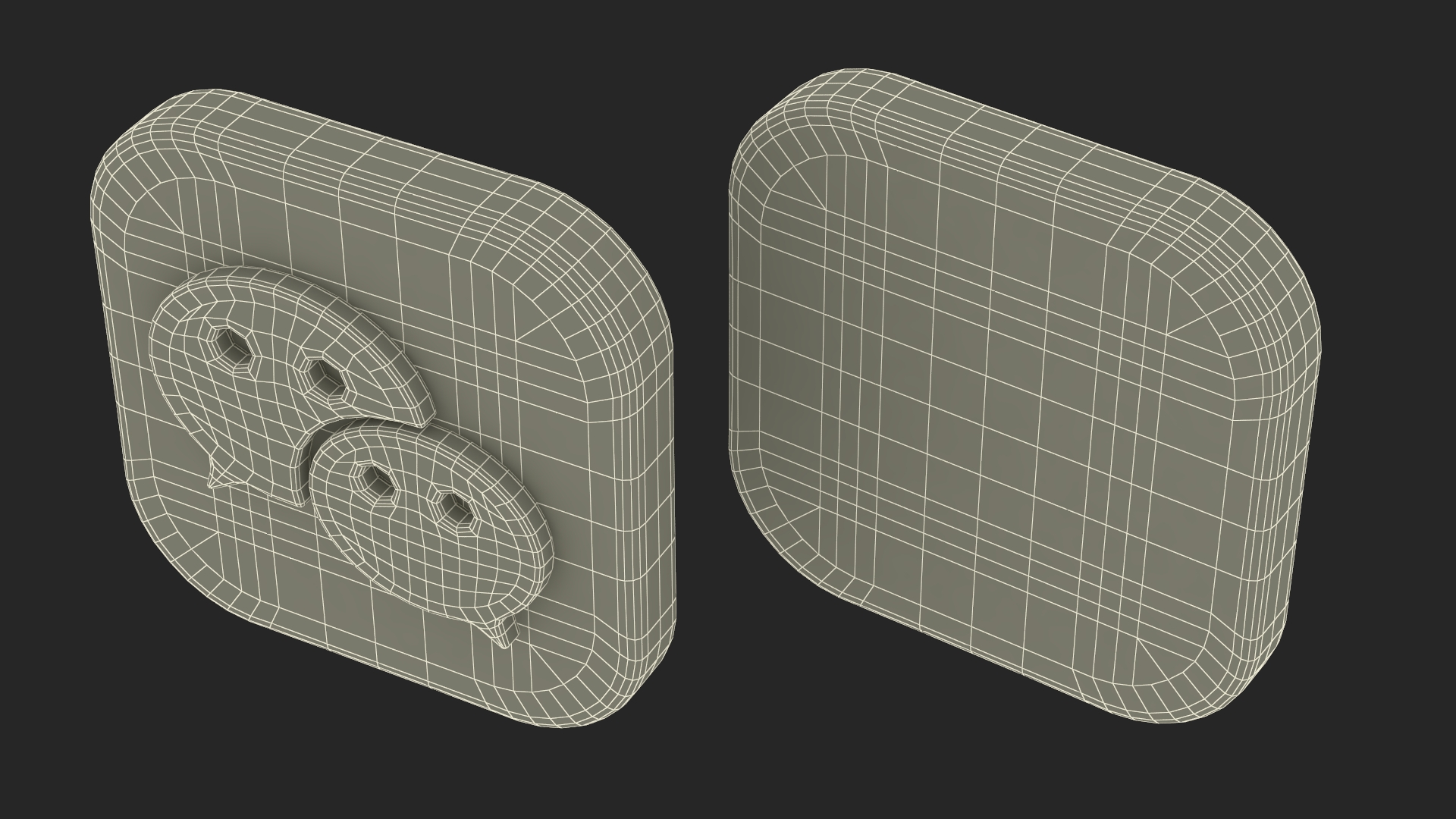WeChat Social Media Icon 3D model