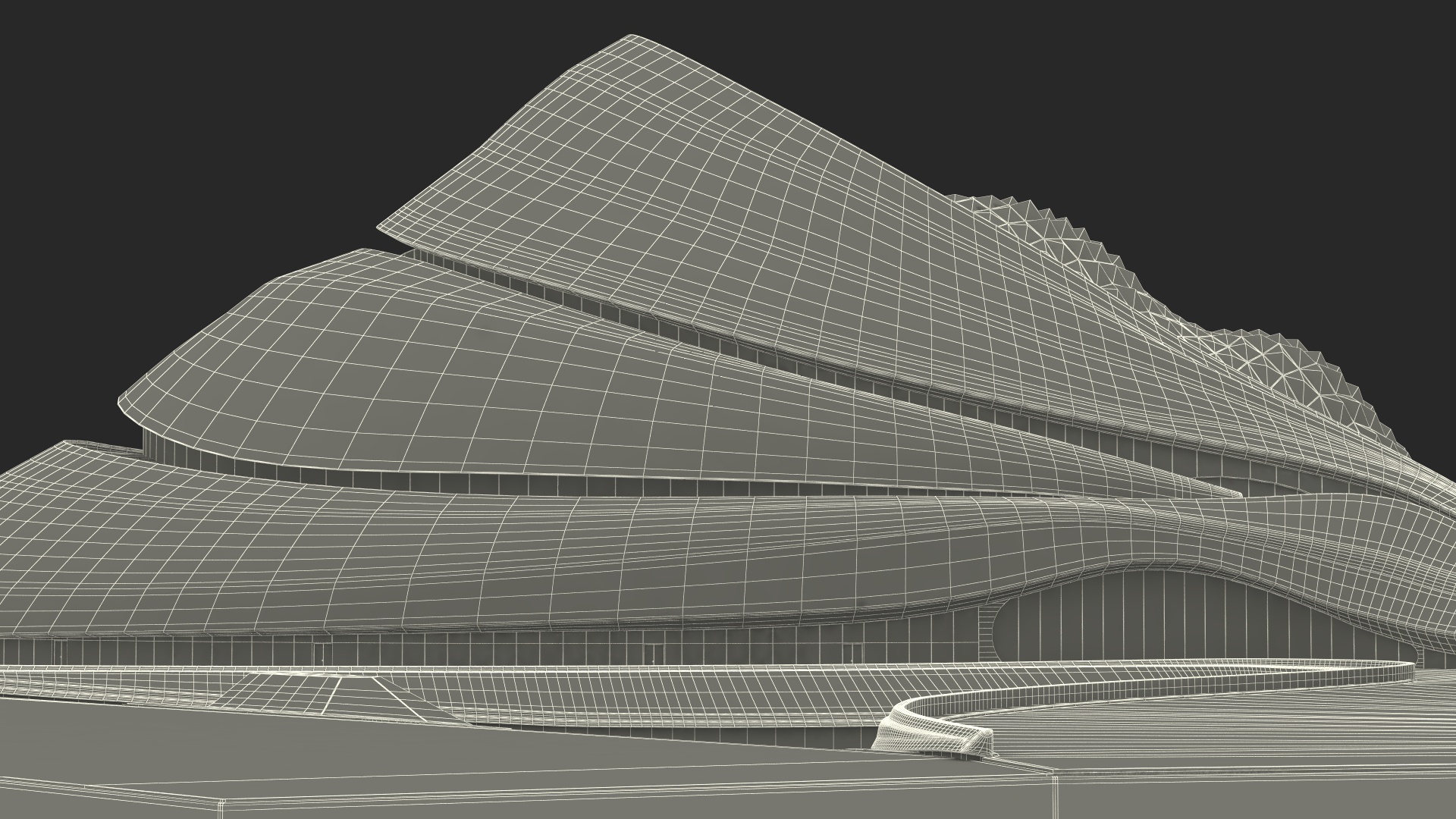 3D Harbin Grand Theatre China