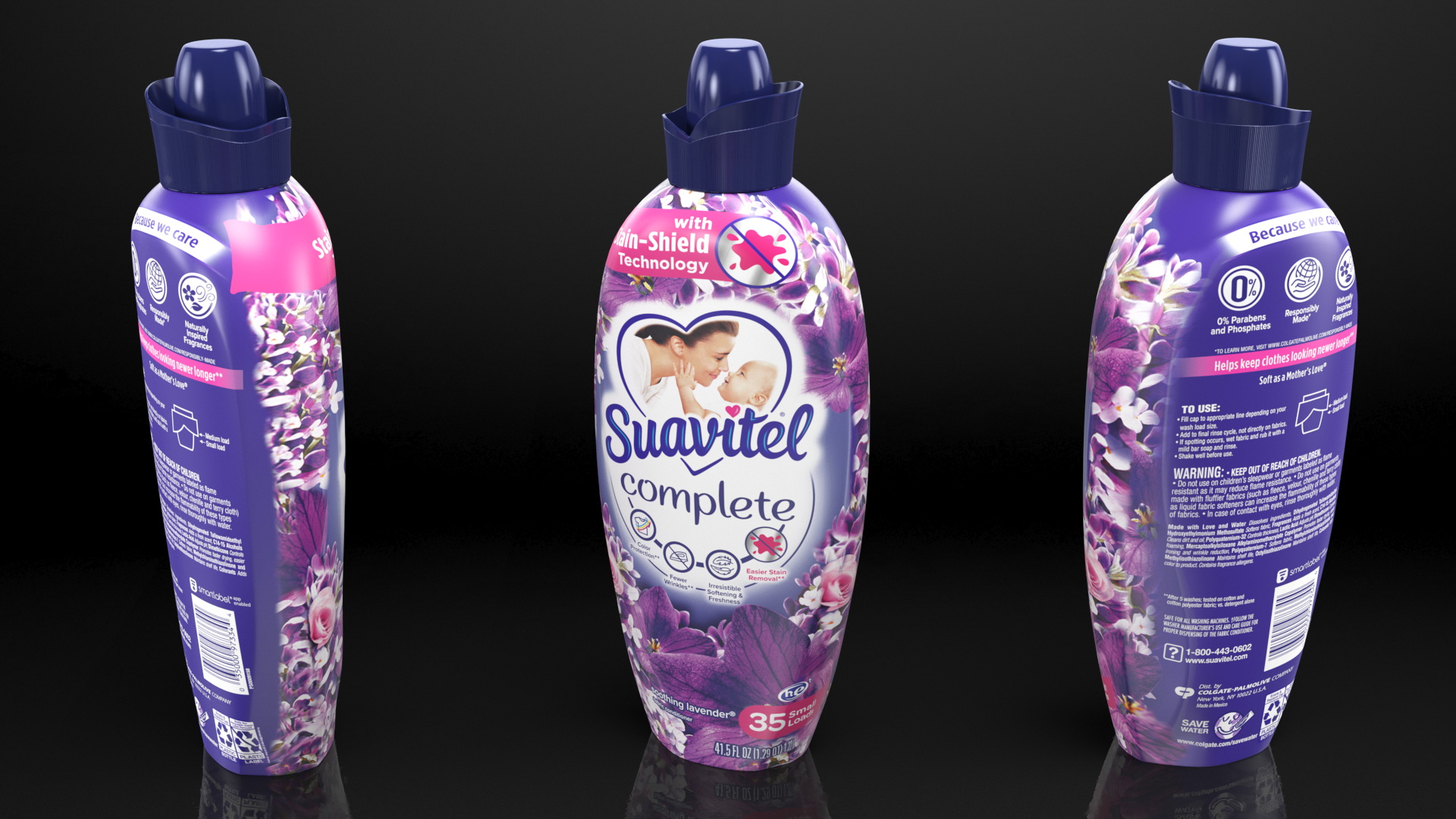 3D Suavitel Lavender Liquid Fabric Softener Small