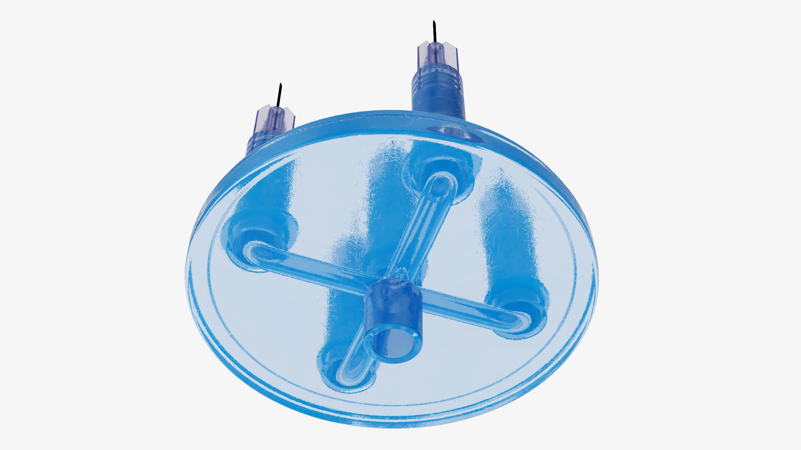 3D Multi Injector 5 Needles Circular Blue model