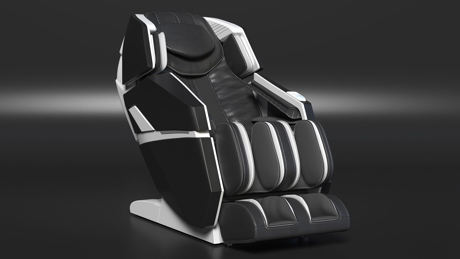 3D model Black Massager Chair