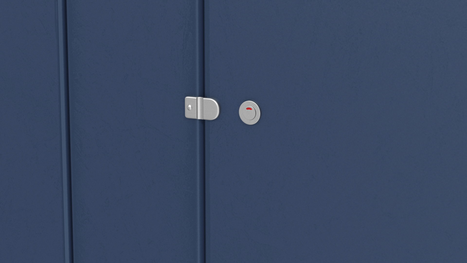 Toilet Stalls Solid Plastic Blue 3D