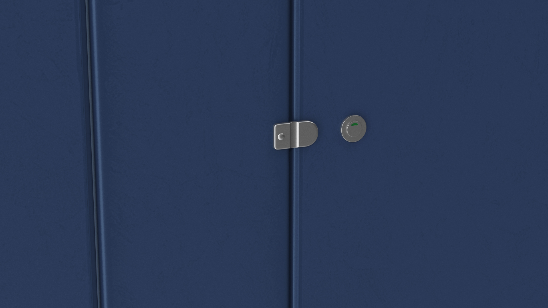 Toilet Stalls Solid Plastic Blue 3D