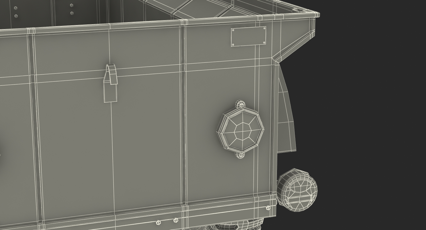 3D model WW2 Military Jeep Trailer