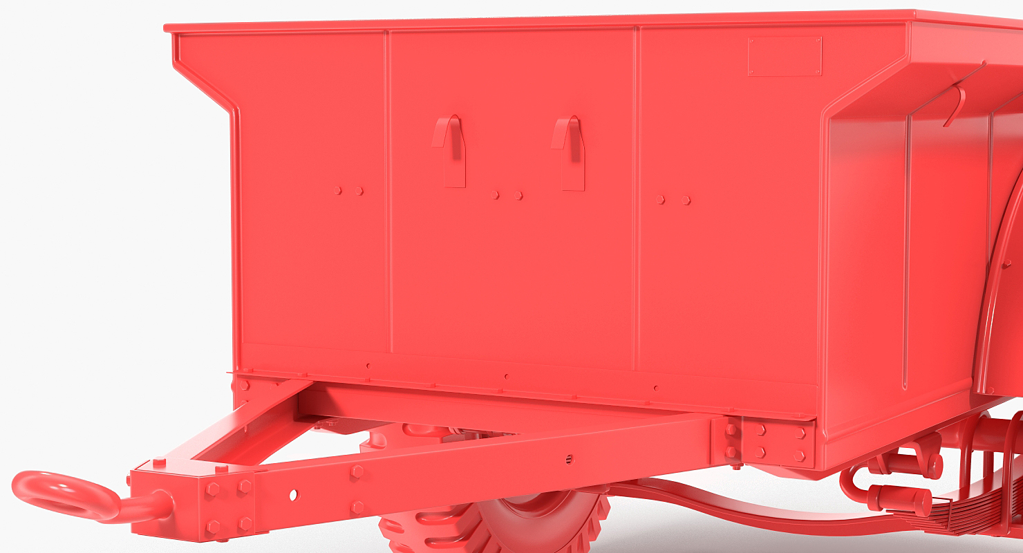 3D model WW2 Military Jeep Trailer