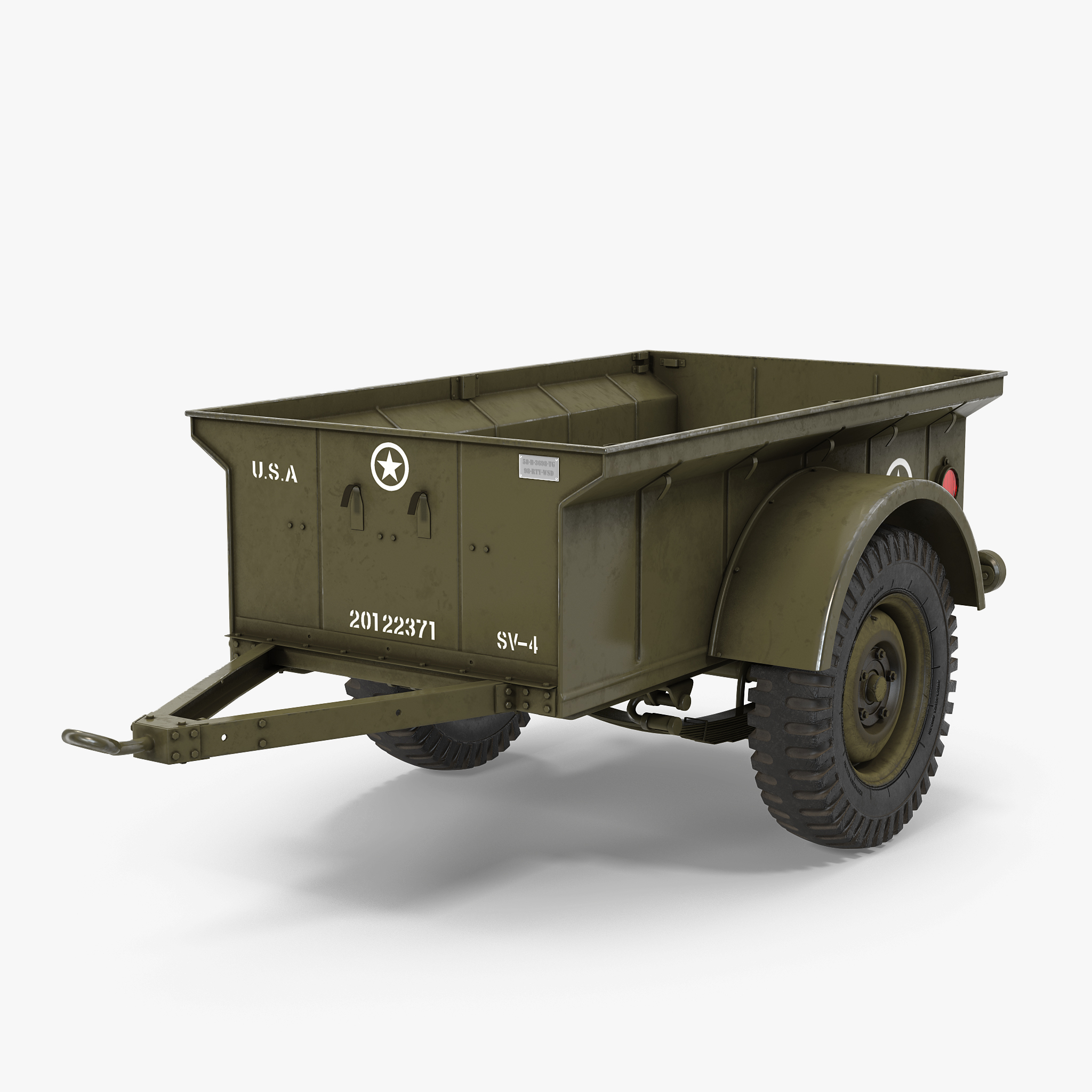 WW2 Military Jeep Trailer