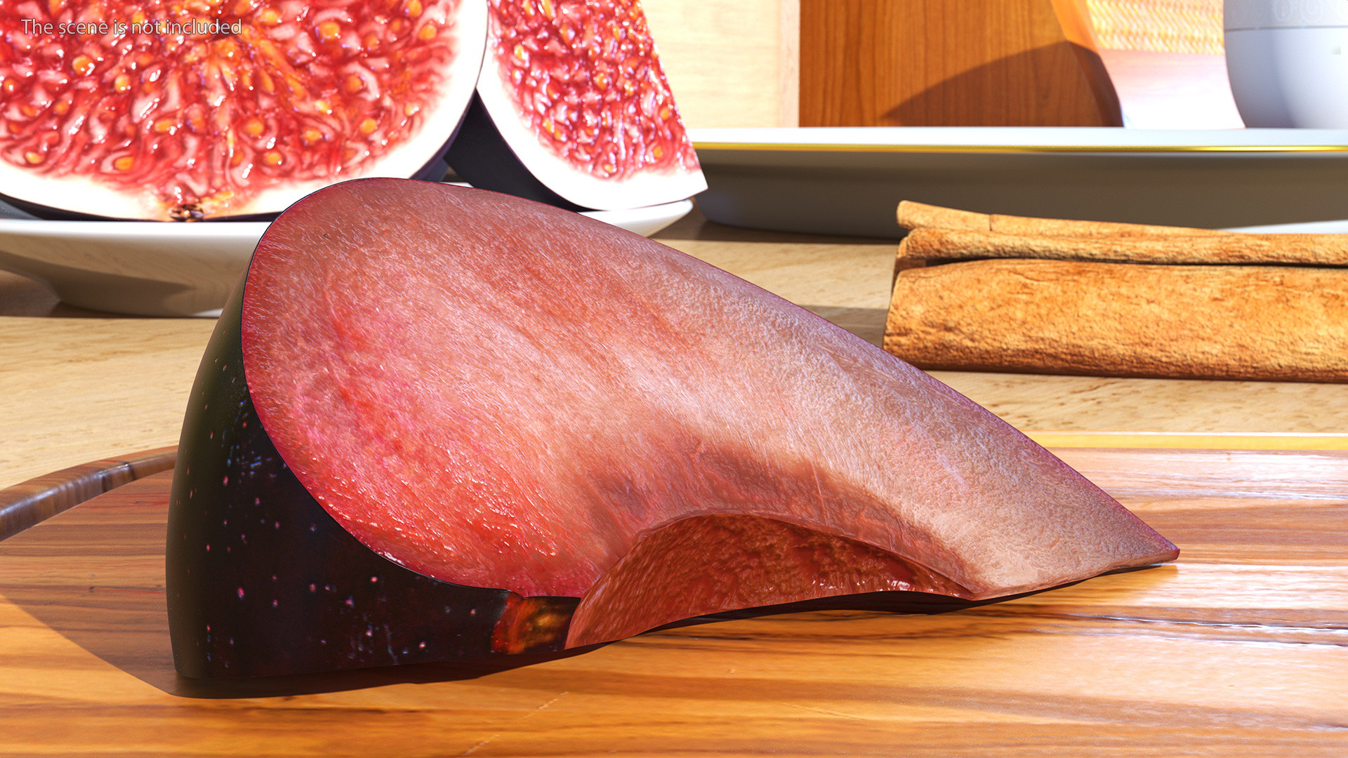 3D model Ripe Plum Slice