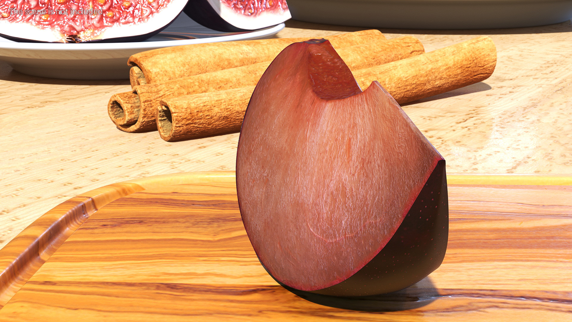 3D model Ripe Plum Slice