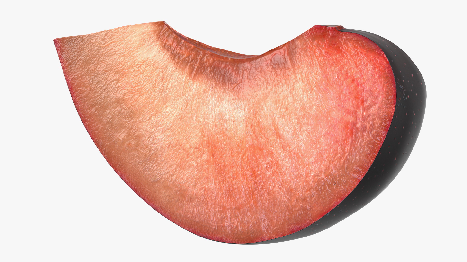3D model Ripe Plum Slice