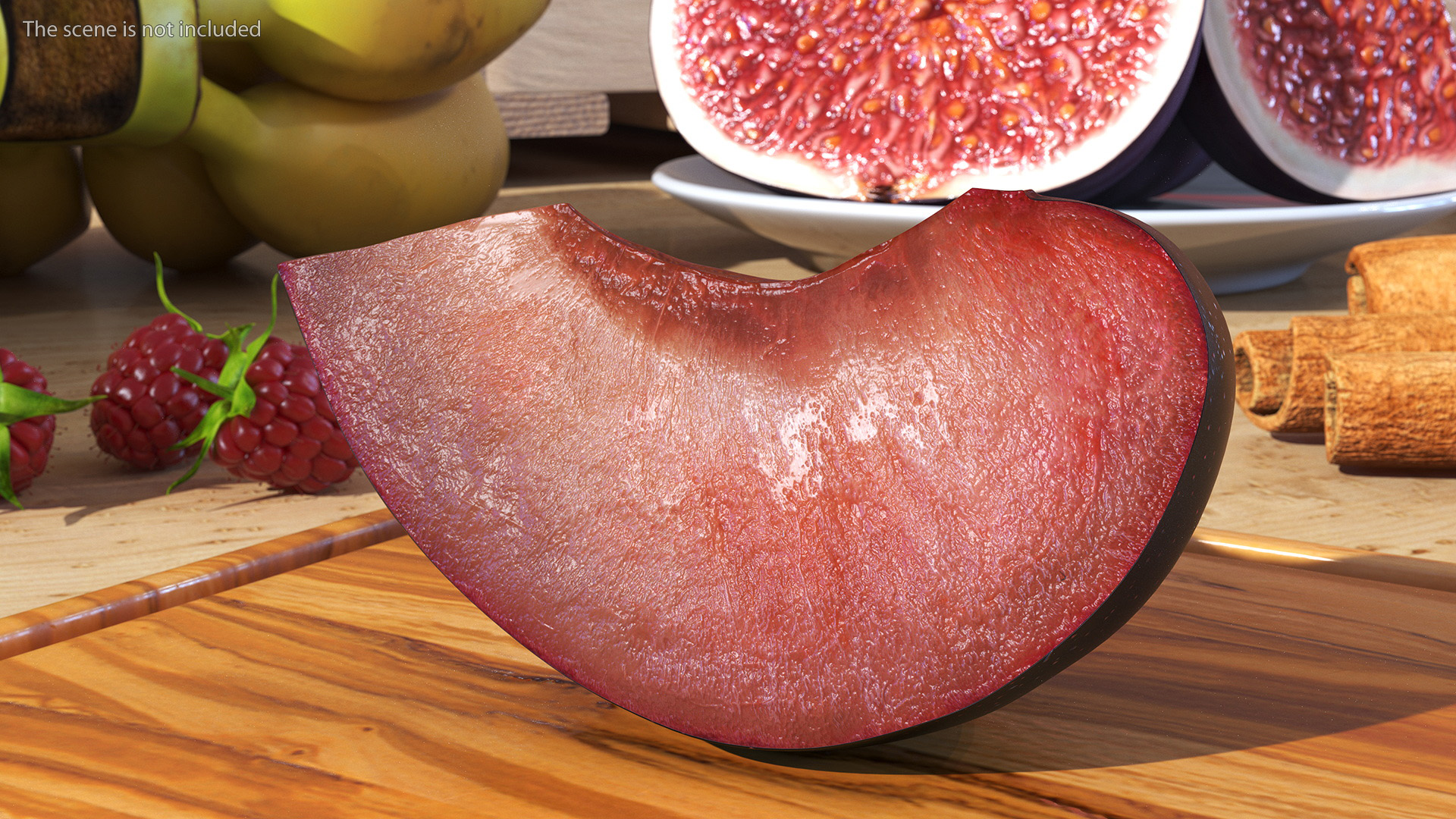 3D model Ripe Plum Slice