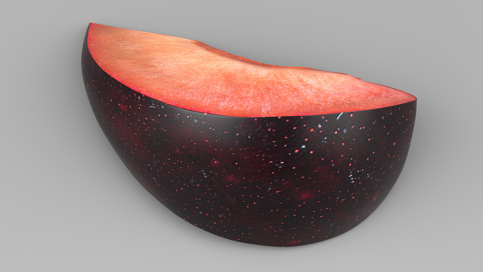 3D model Ripe Plum Slice