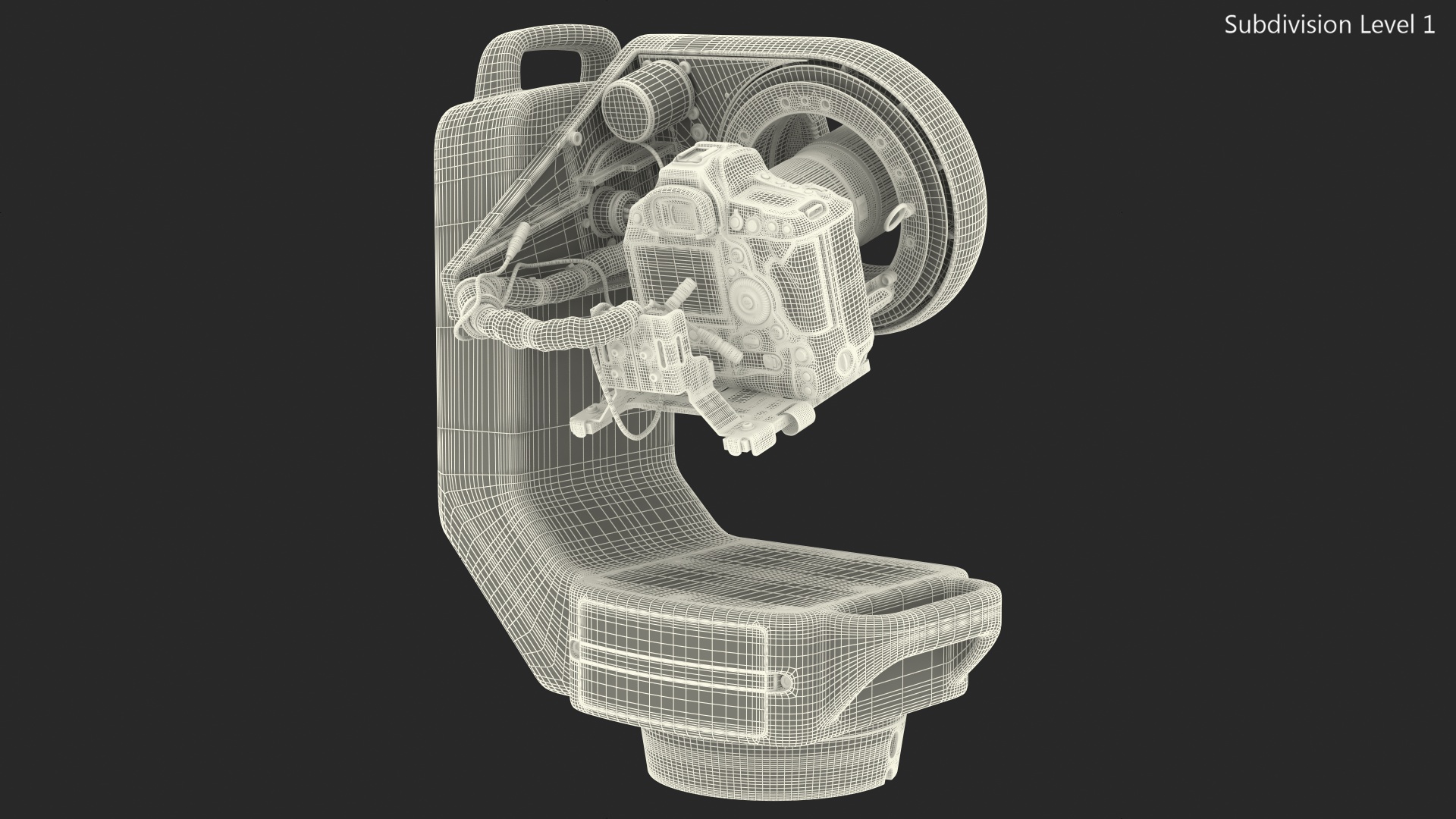 3D model Robotic Camera System with Digital Cam Rigged