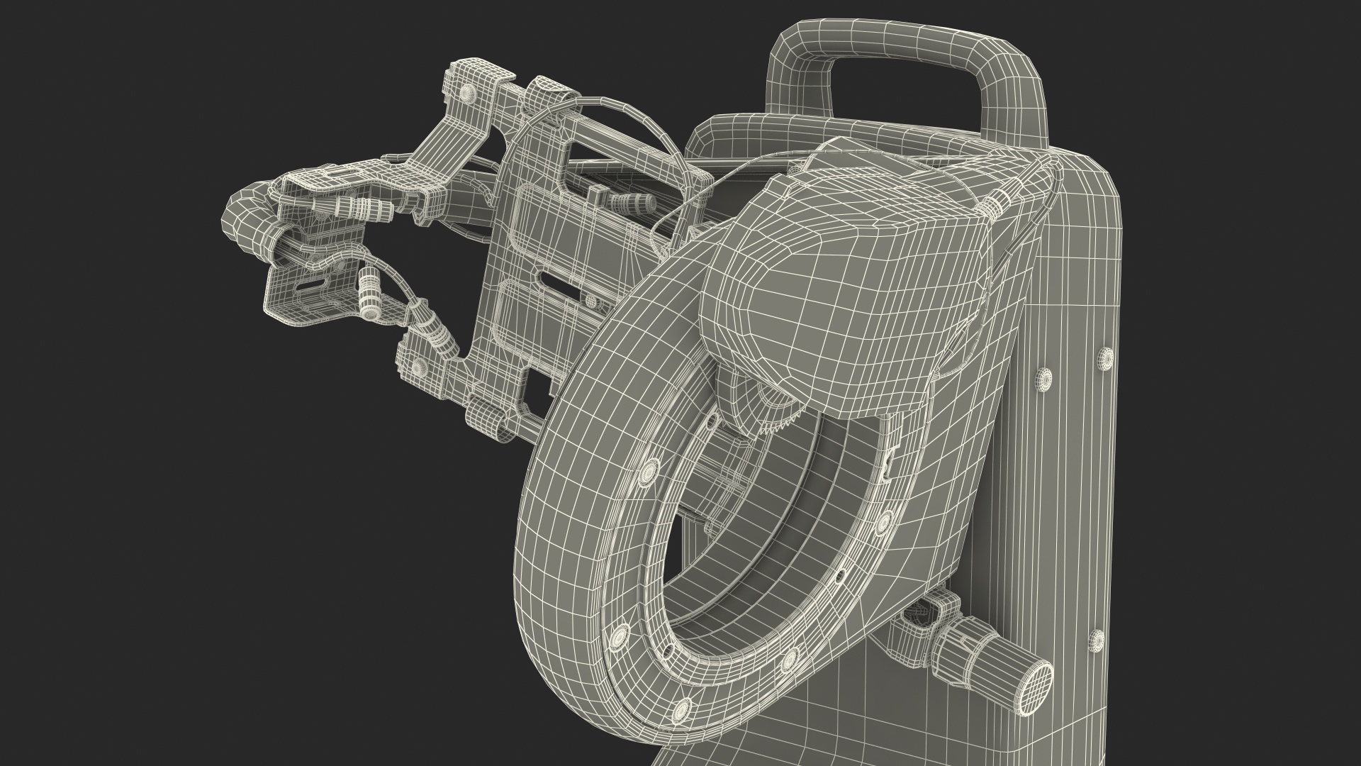 3D model Robotic Camera System with Digital Cam Rigged