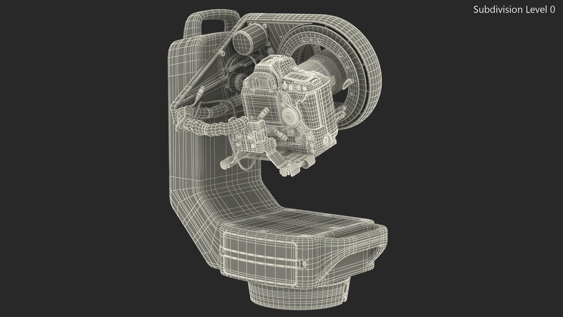 3D model Robotic Camera System with Digital Cam Rigged
