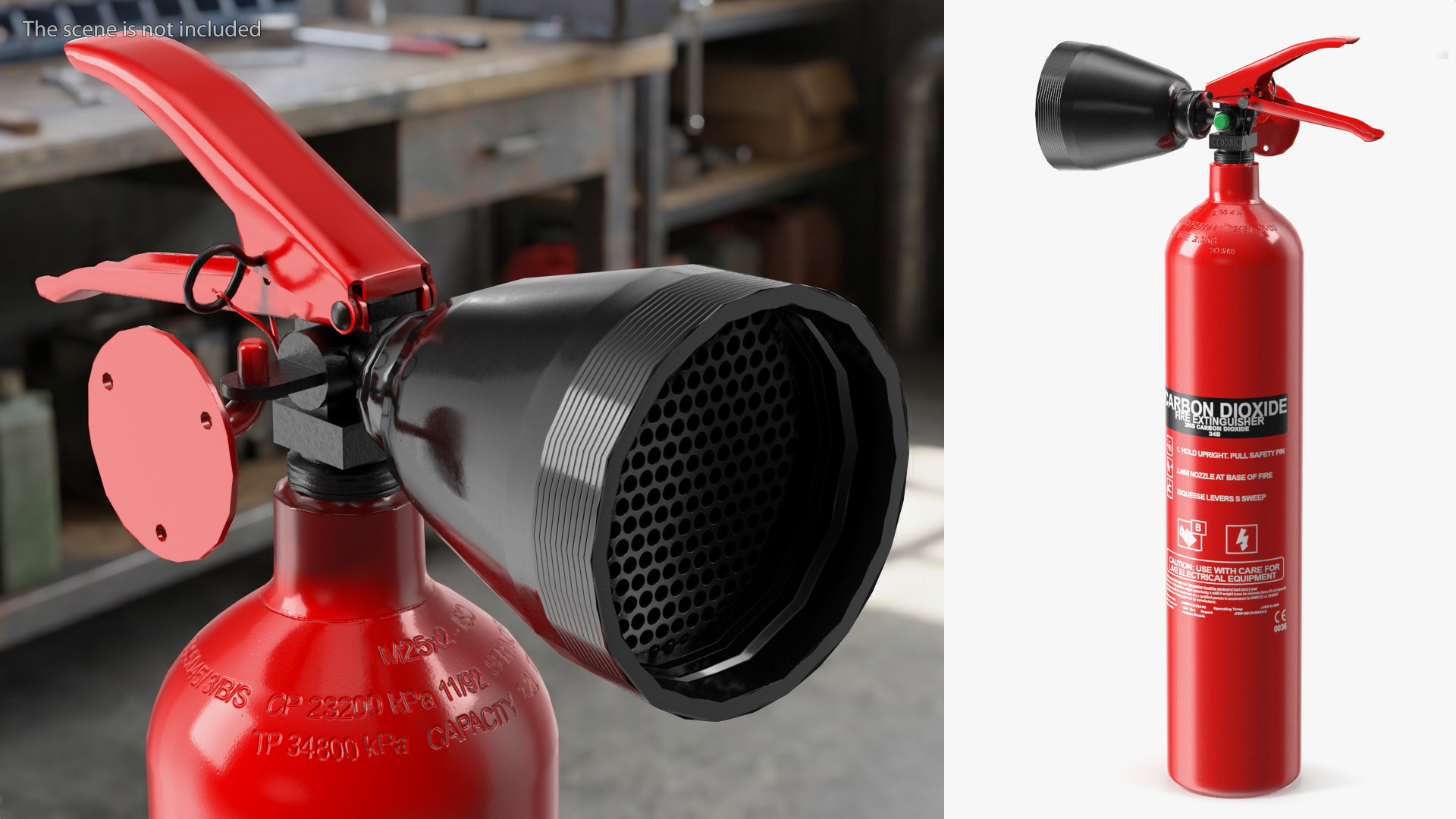 Carbon Dioxide 2Kg Fire Extinguisher Game Ready