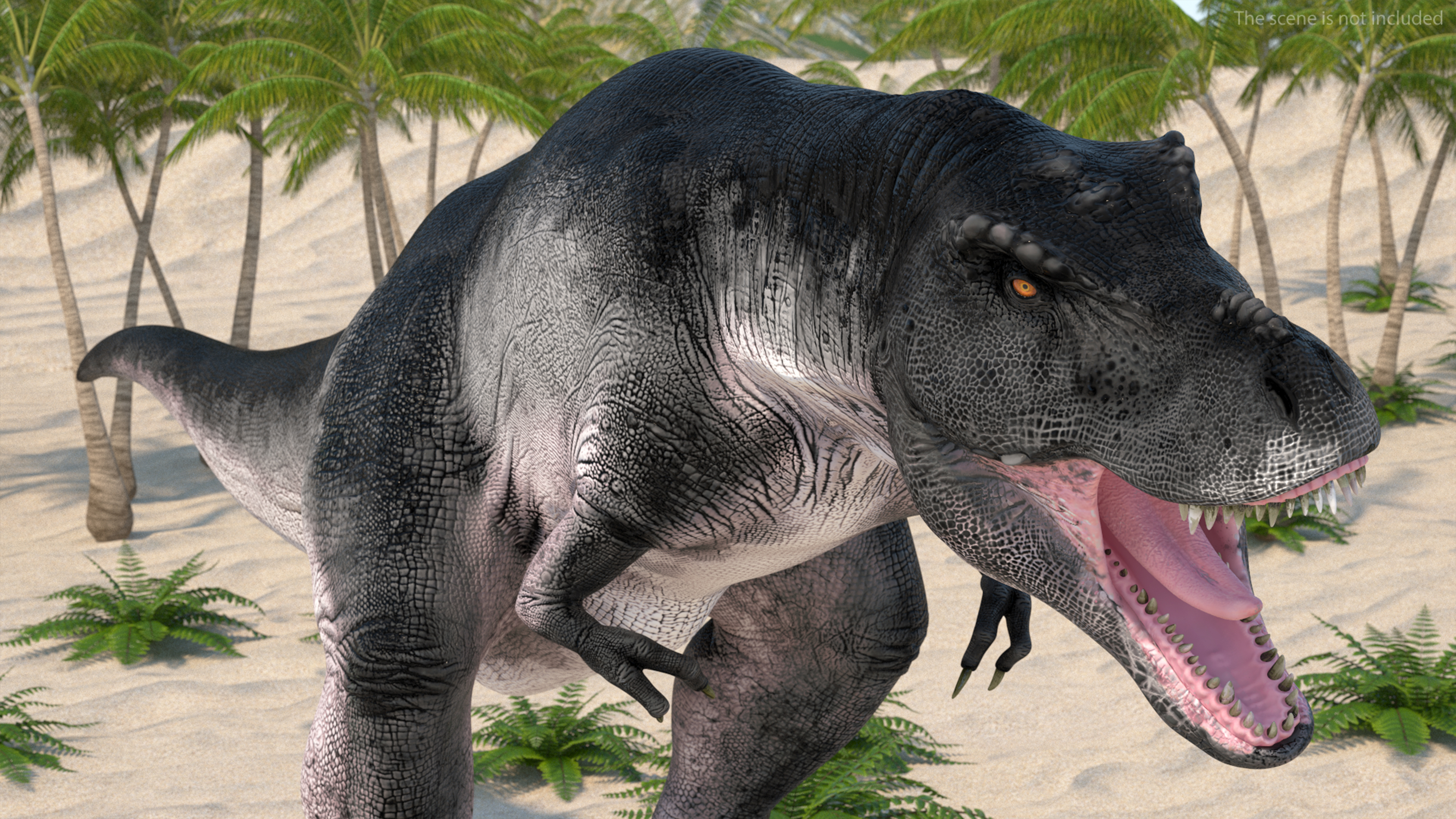 3D model T Rex Roar Pose