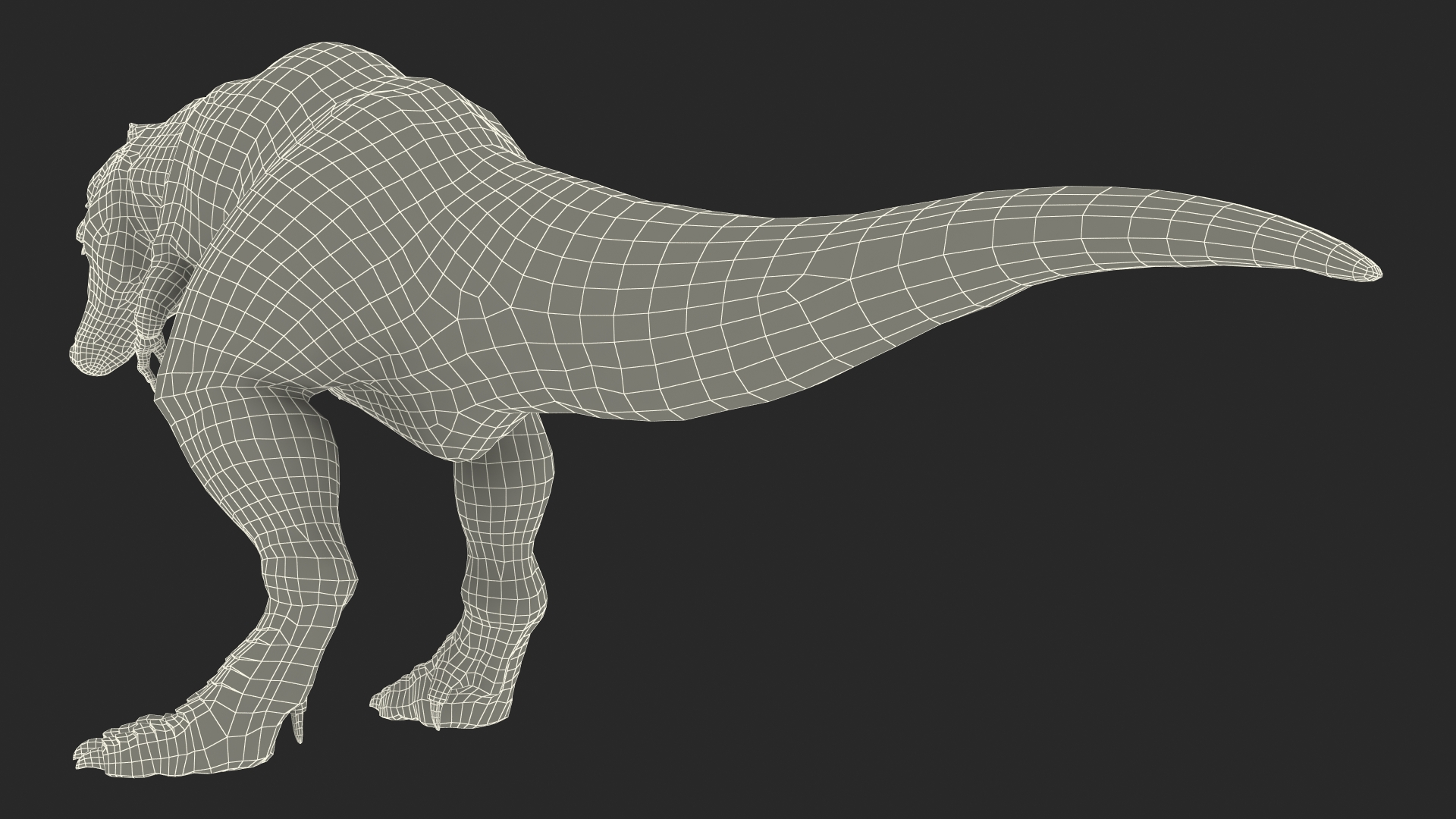 3D model T Rex Roar Pose
