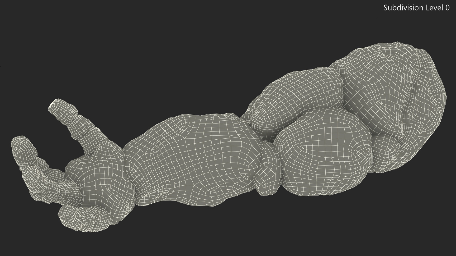 Stone Golem Hand Rigged for Maya 3D