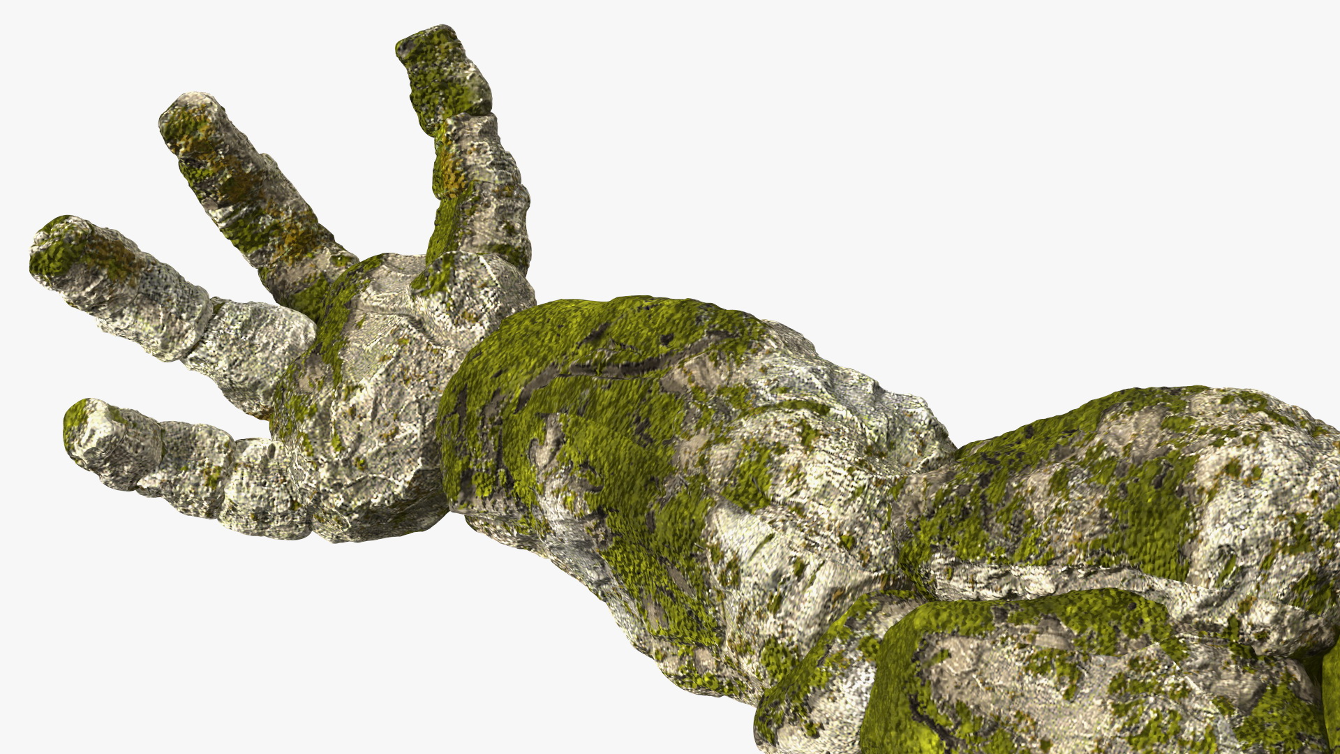 Stone Golem Hand Rigged for Maya 3D