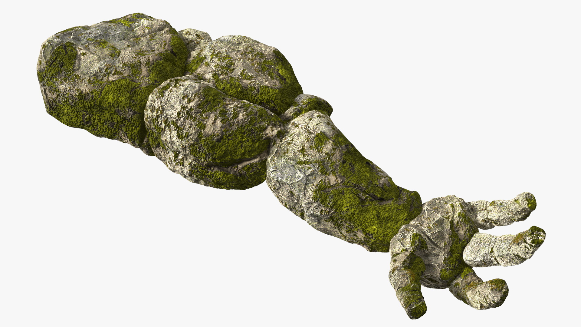 Stone Golem Hand Rigged for Maya 3D