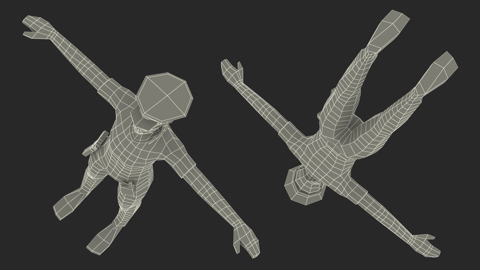 3D Policewoman Low Poly Rigged for Maya