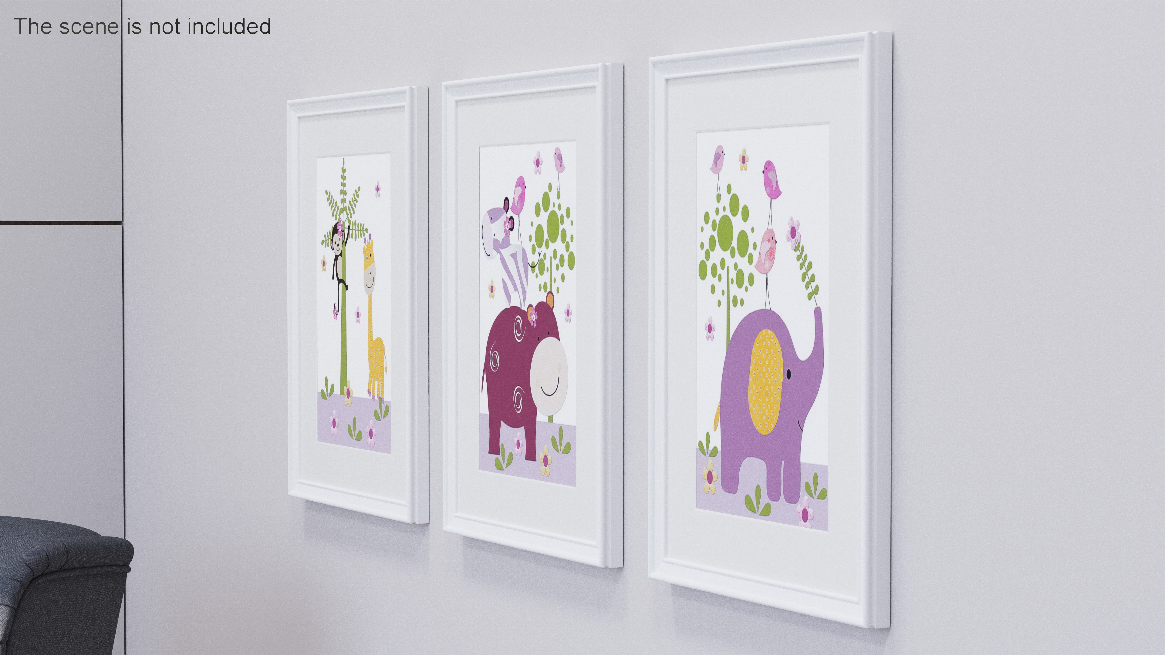 3D Frame for Children Room IKEA KNOPPANG White model