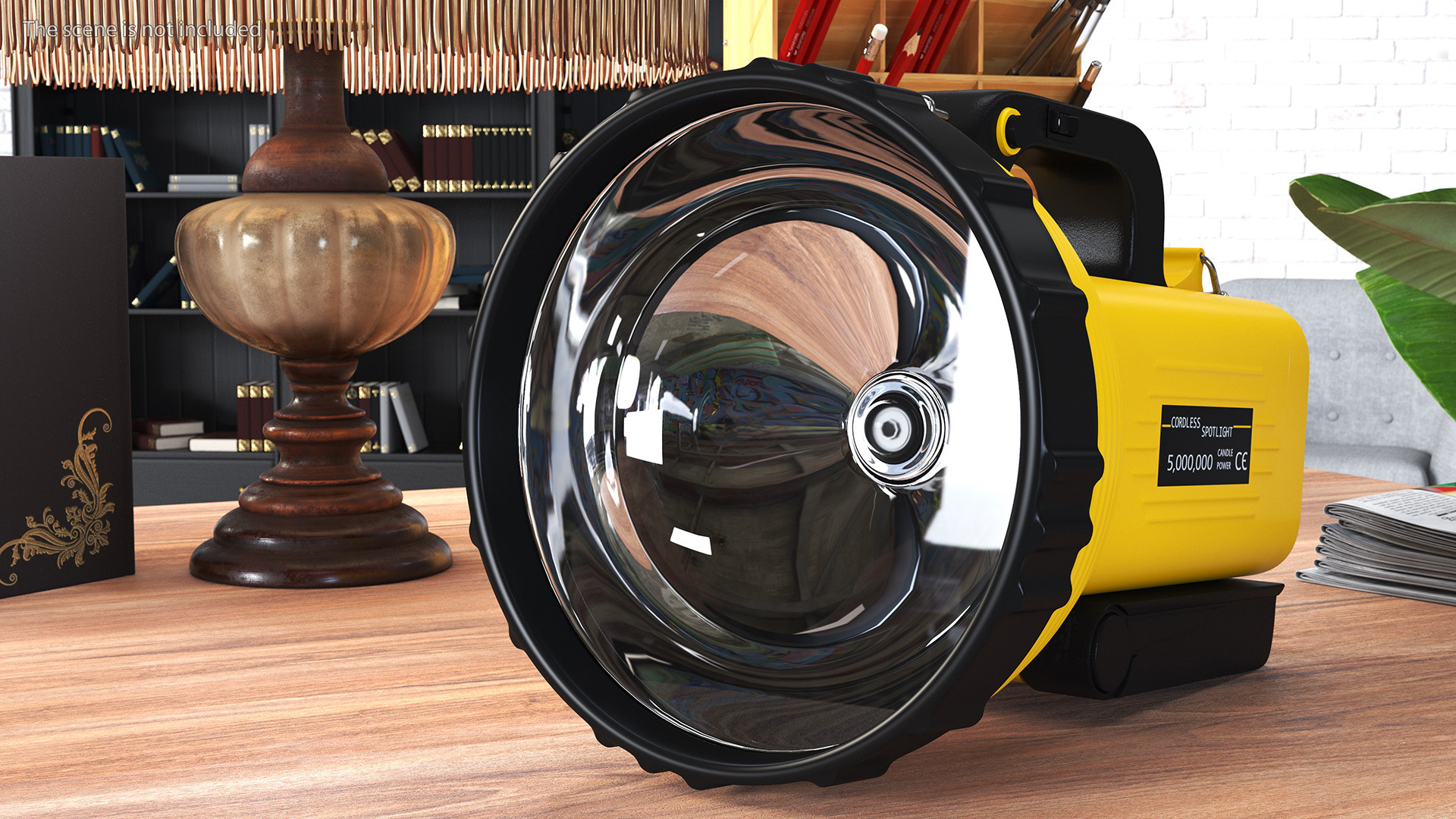 3D Portable High Power Rechargeable LED Searchlight model