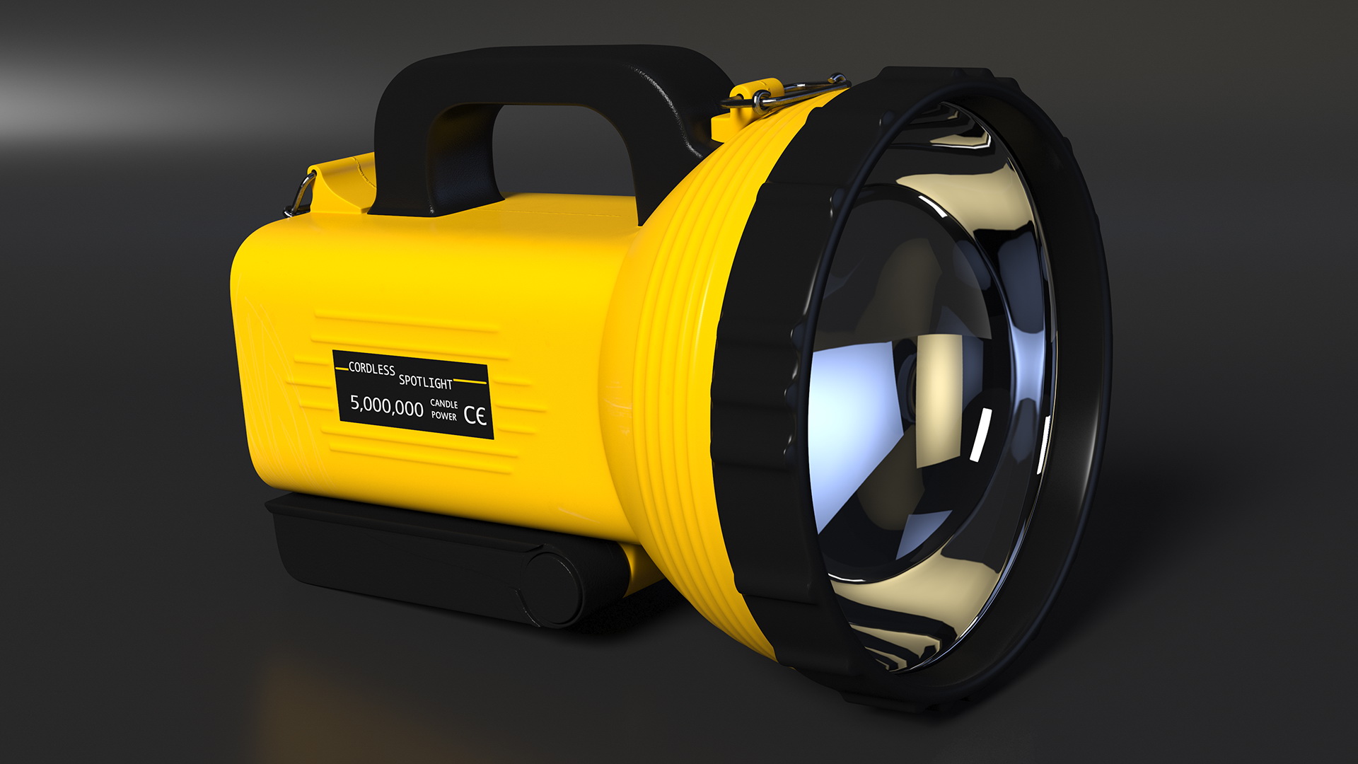 3D Portable High Power Rechargeable LED Searchlight model