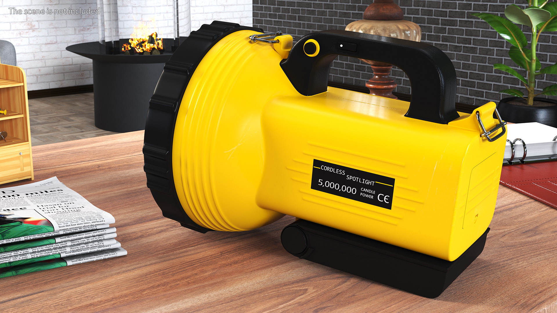3D Portable High Power Rechargeable LED Searchlight model