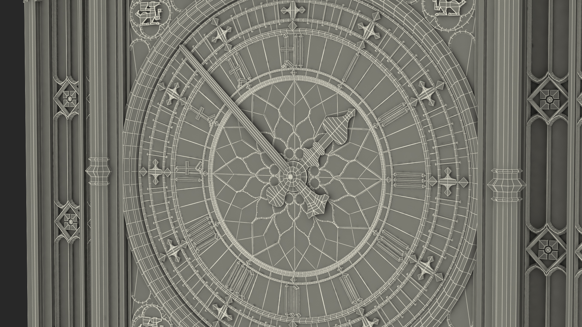 3D Big Ben Clock Tower Palace of Westminster