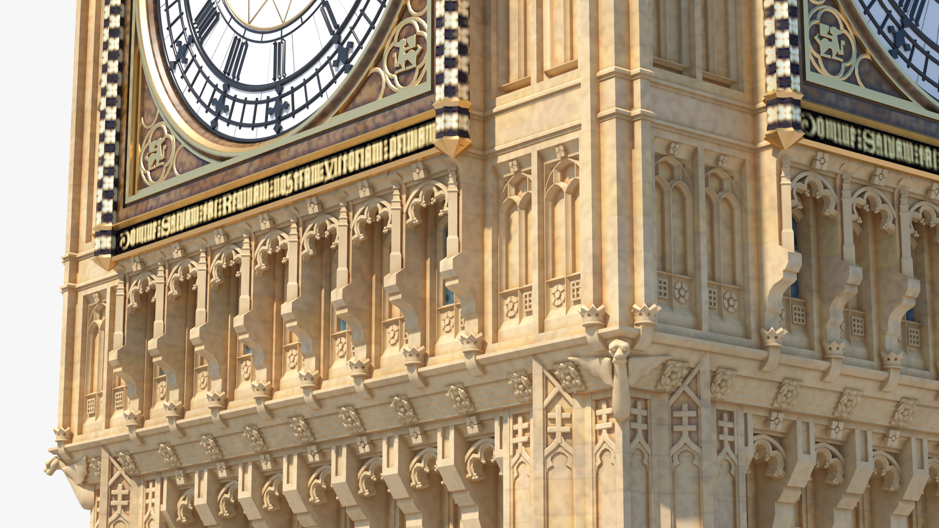 3D Big Ben Clock Tower Palace of Westminster