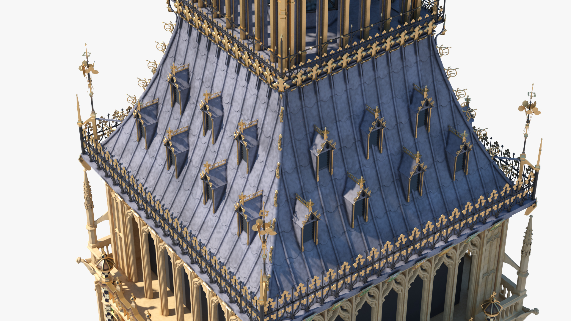 3D Big Ben Clock Tower Palace of Westminster