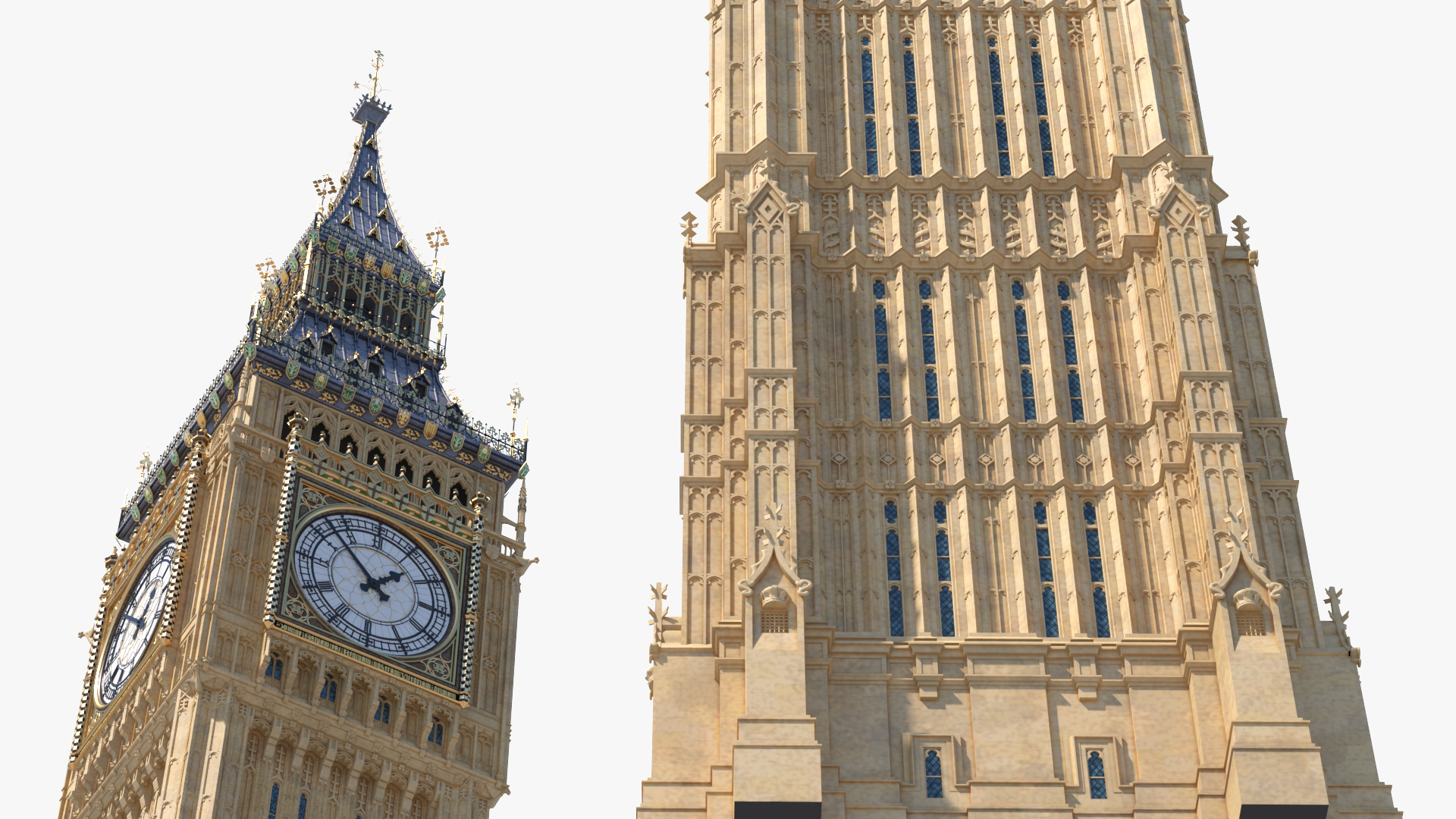 3D Big Ben Clock Tower Palace of Westminster