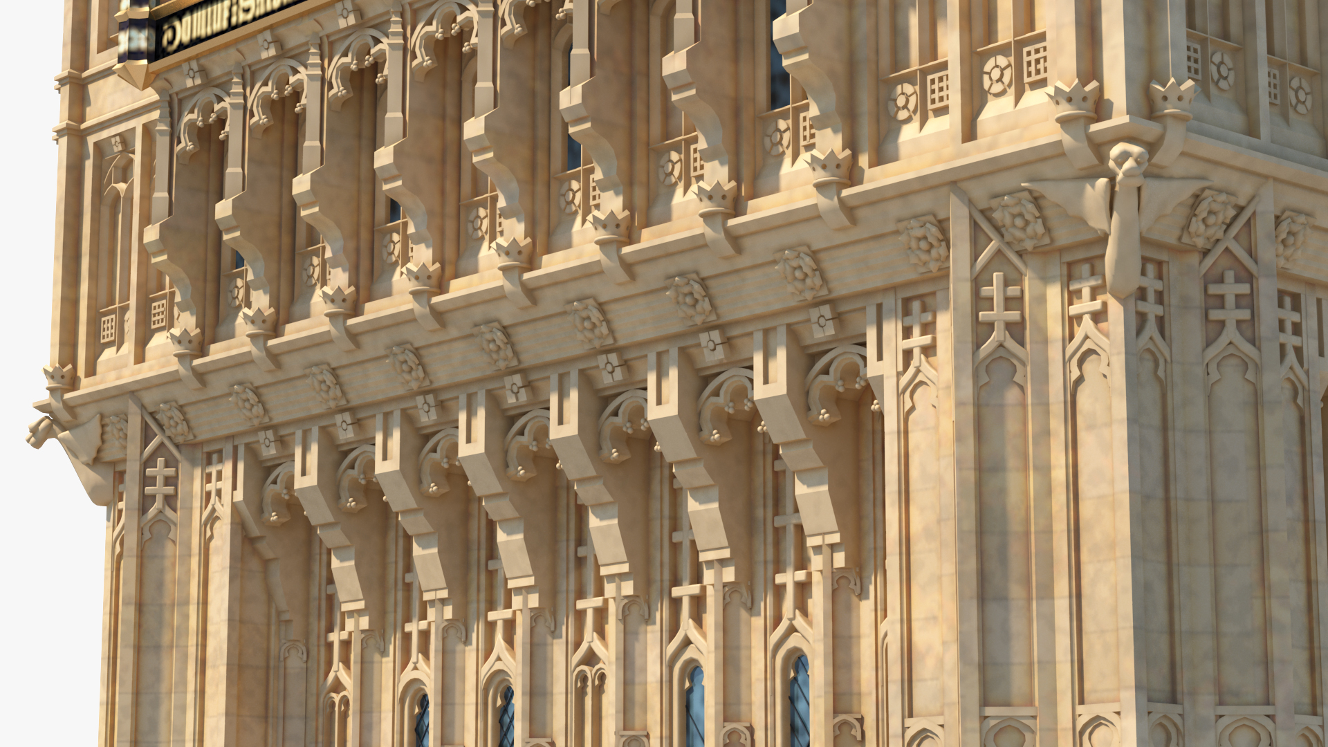 3D Big Ben Clock Tower Palace of Westminster