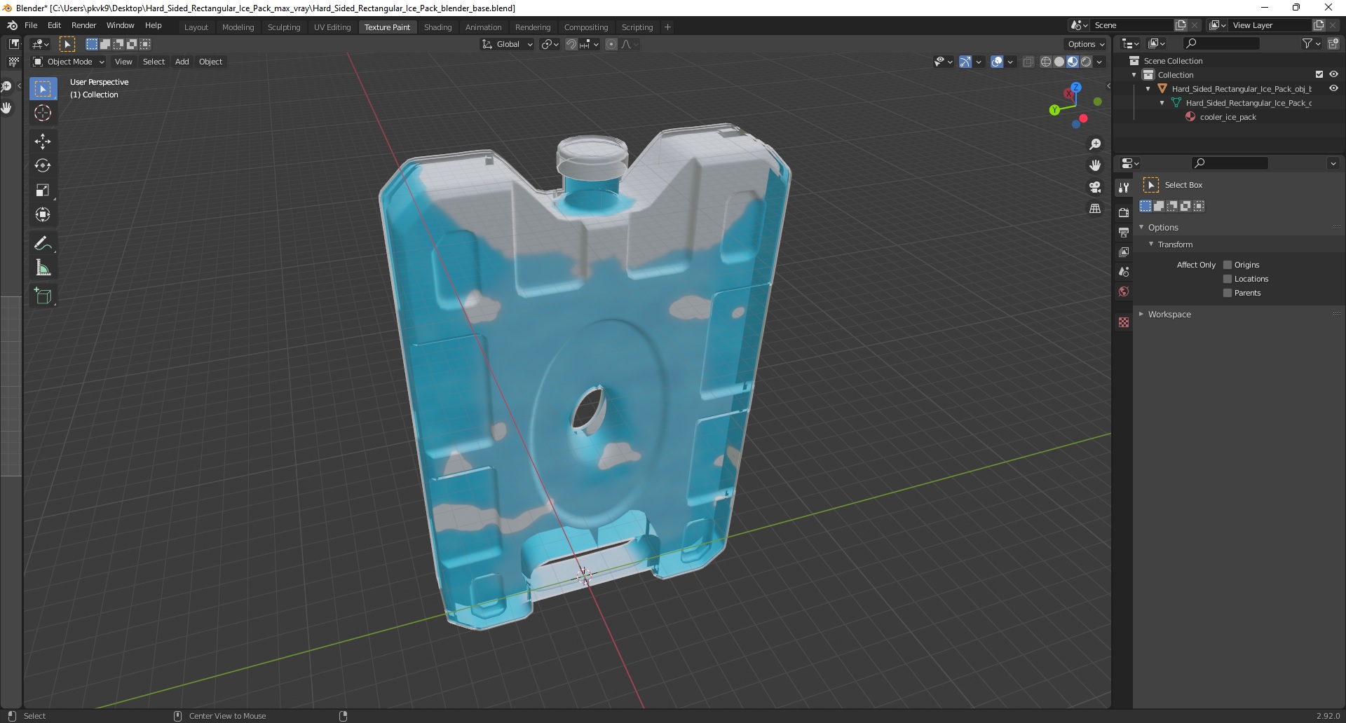 3D Hard Sided Rectangular Ice Pack