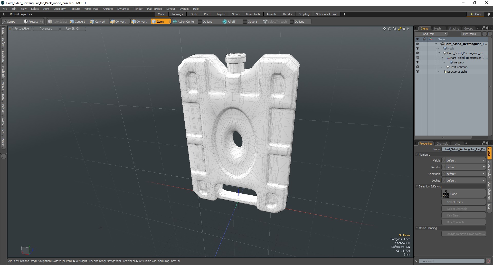 3D Hard Sided Rectangular Ice Pack
