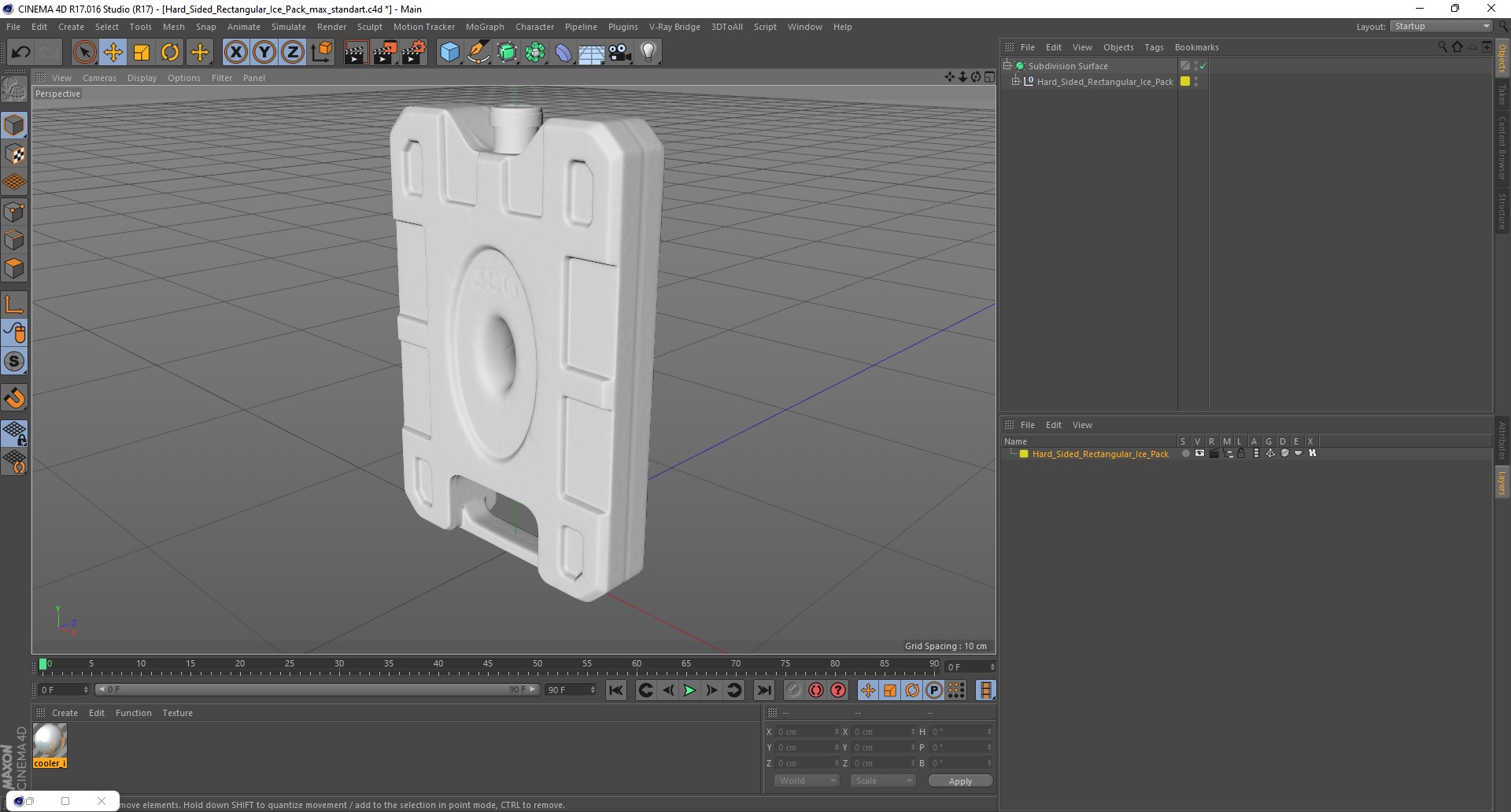 3D Hard Sided Rectangular Ice Pack