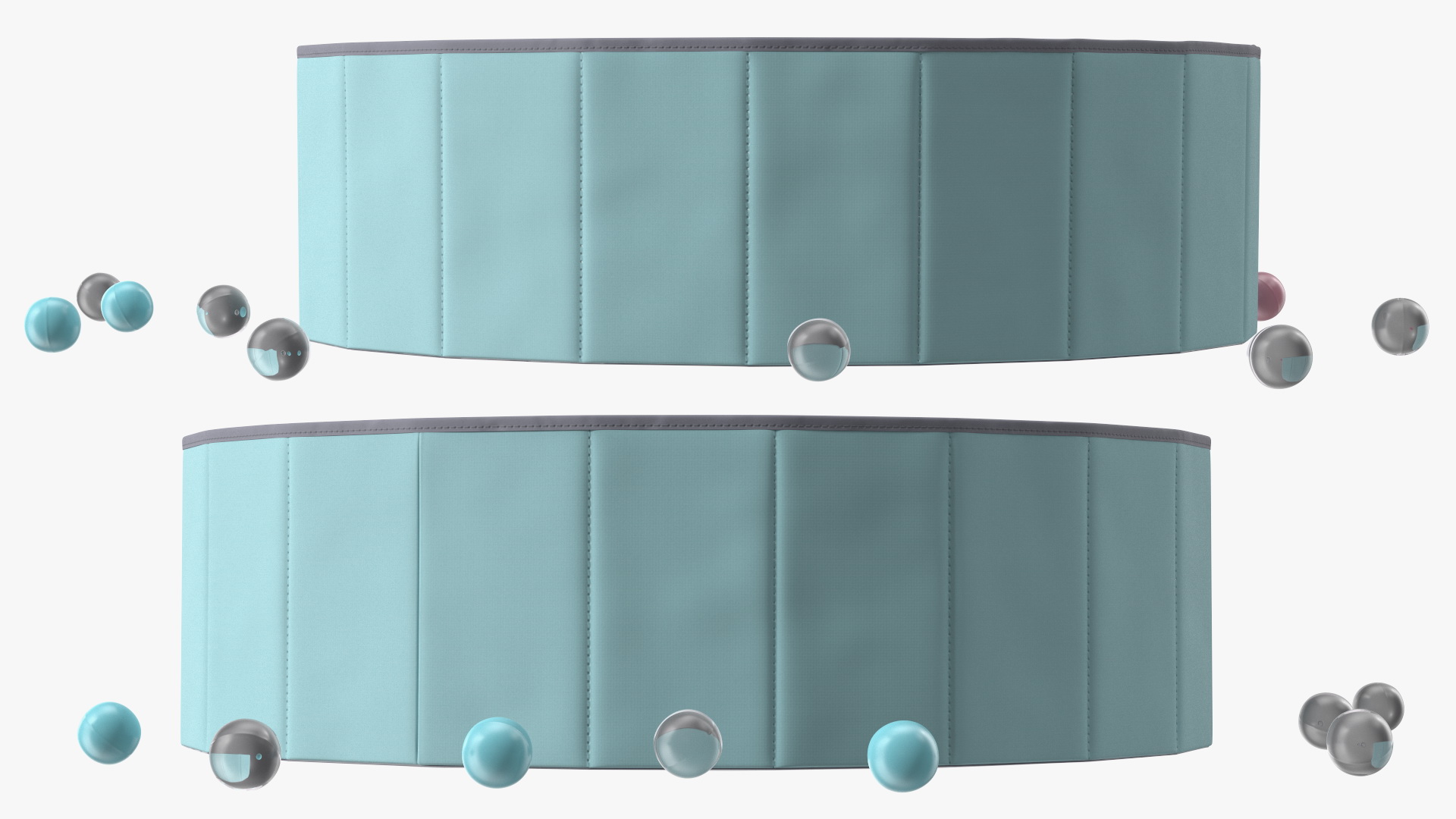Foldable Dry Pool Blue Medium 3D model