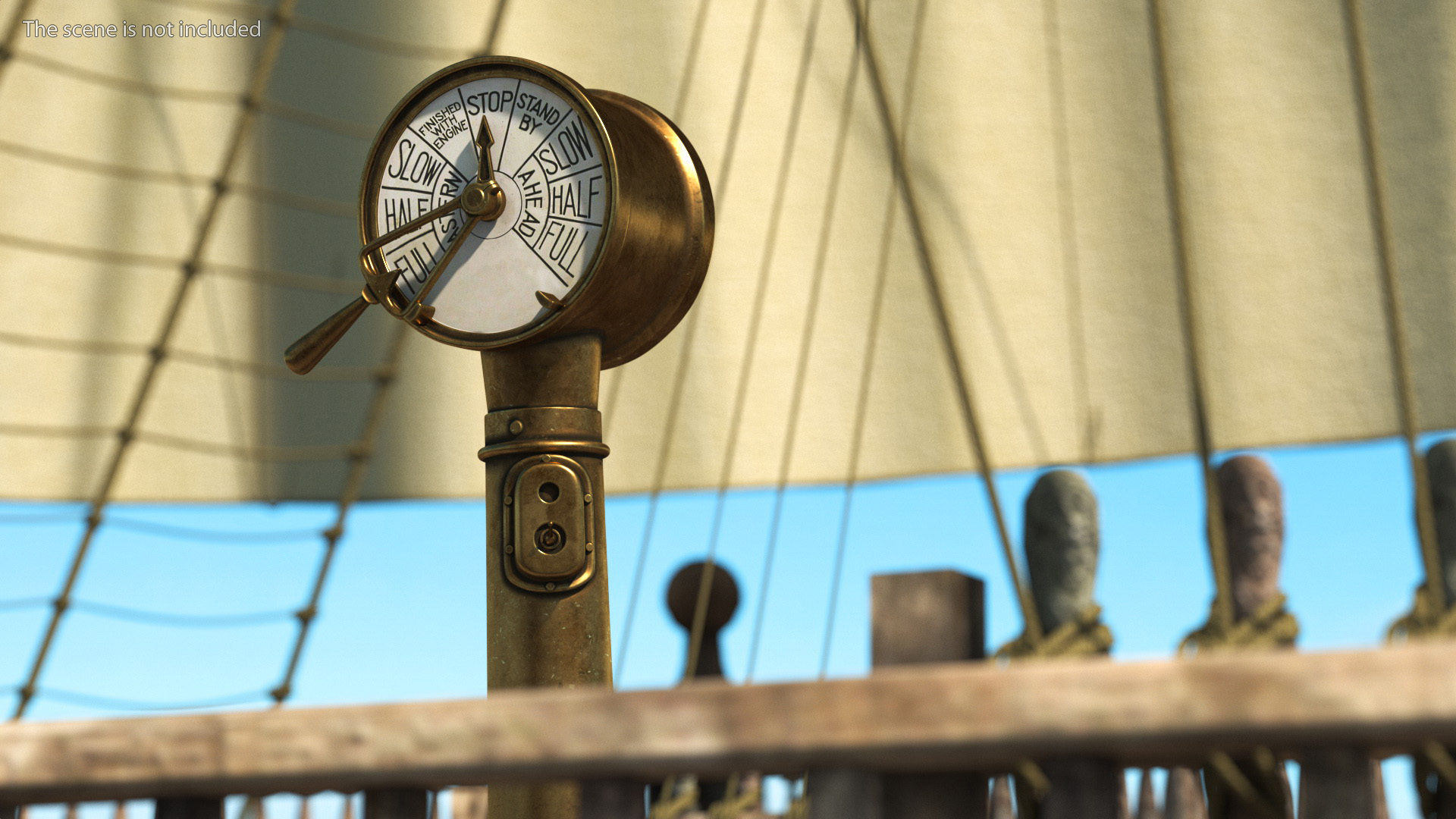 3D Antique Ships Engine Control model