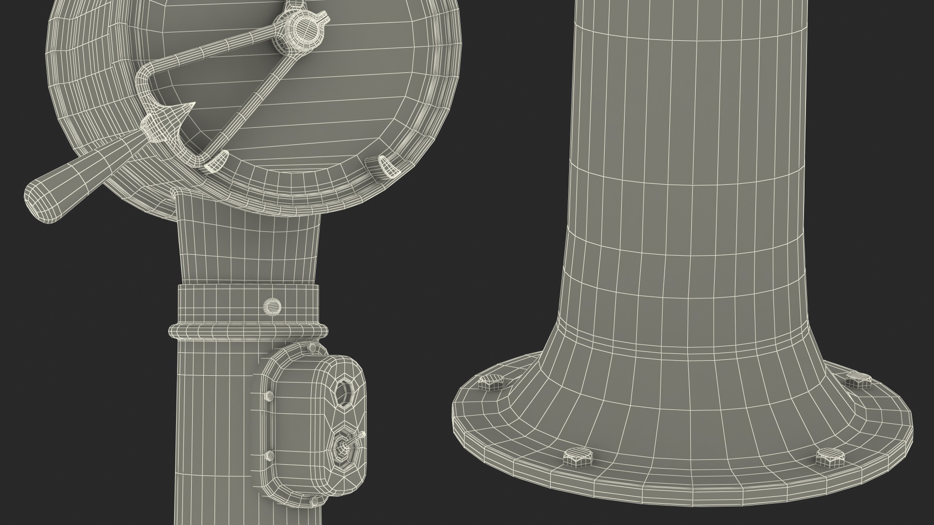 3D Antique Ships Engine Control model