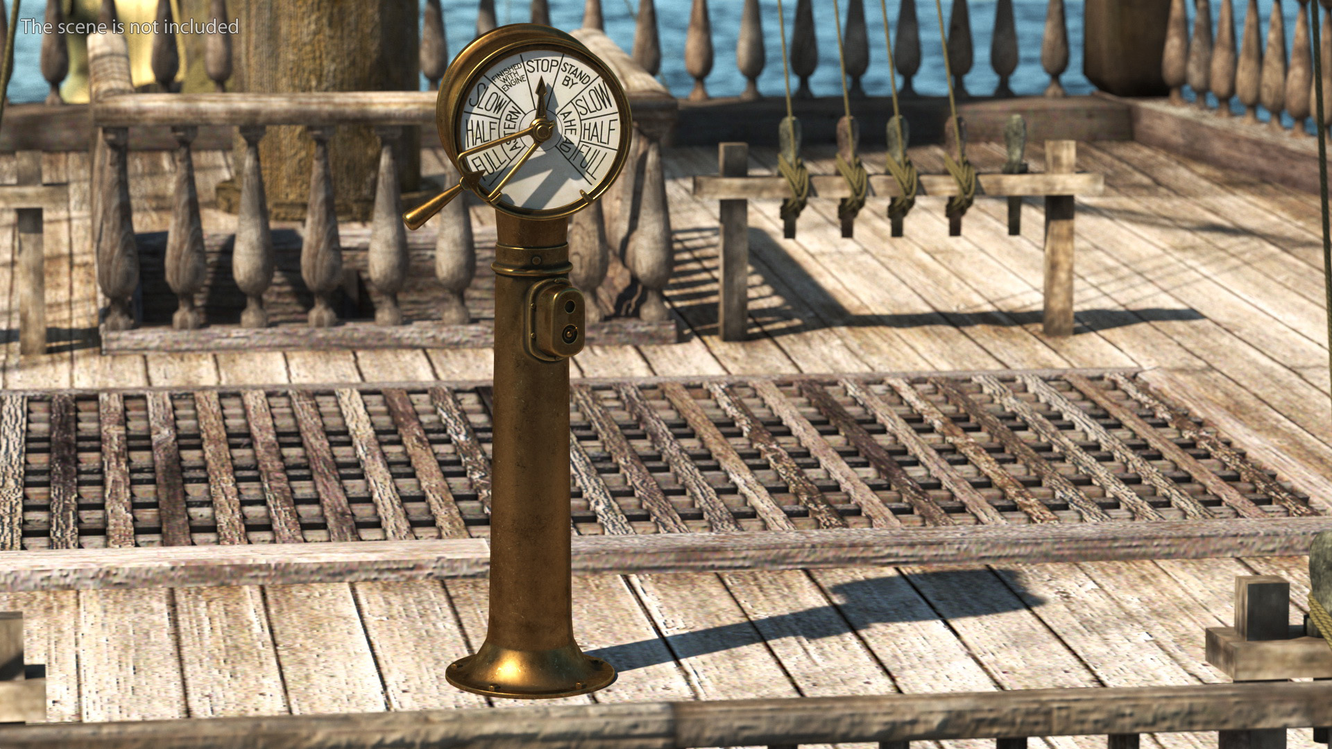 3D Antique Ships Engine Control model