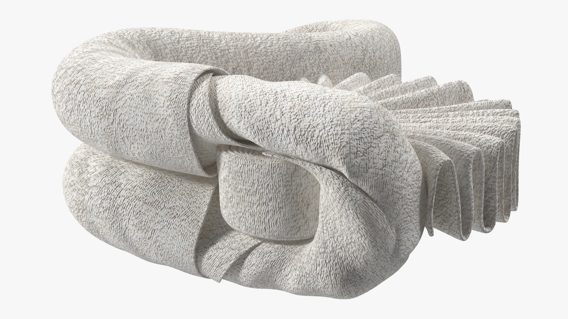 Elegant Towel Swan White 3D model