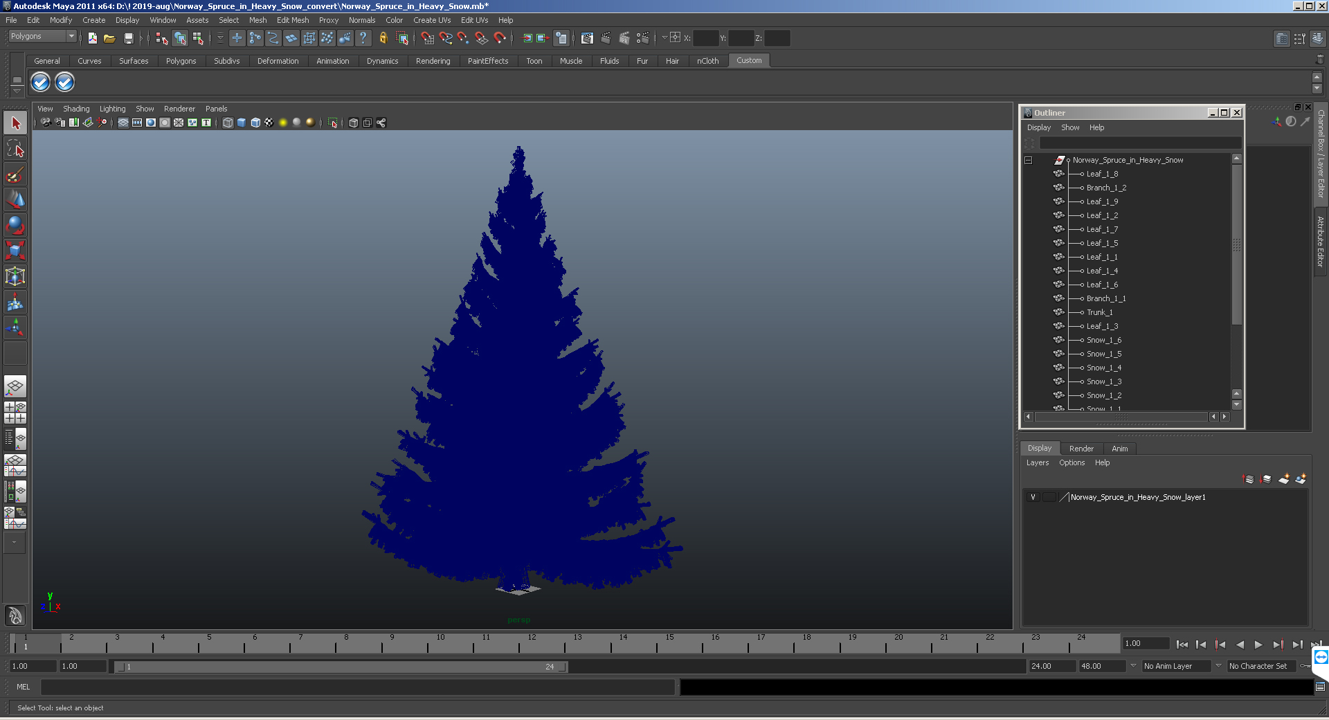 Serbian Spruce 3D model