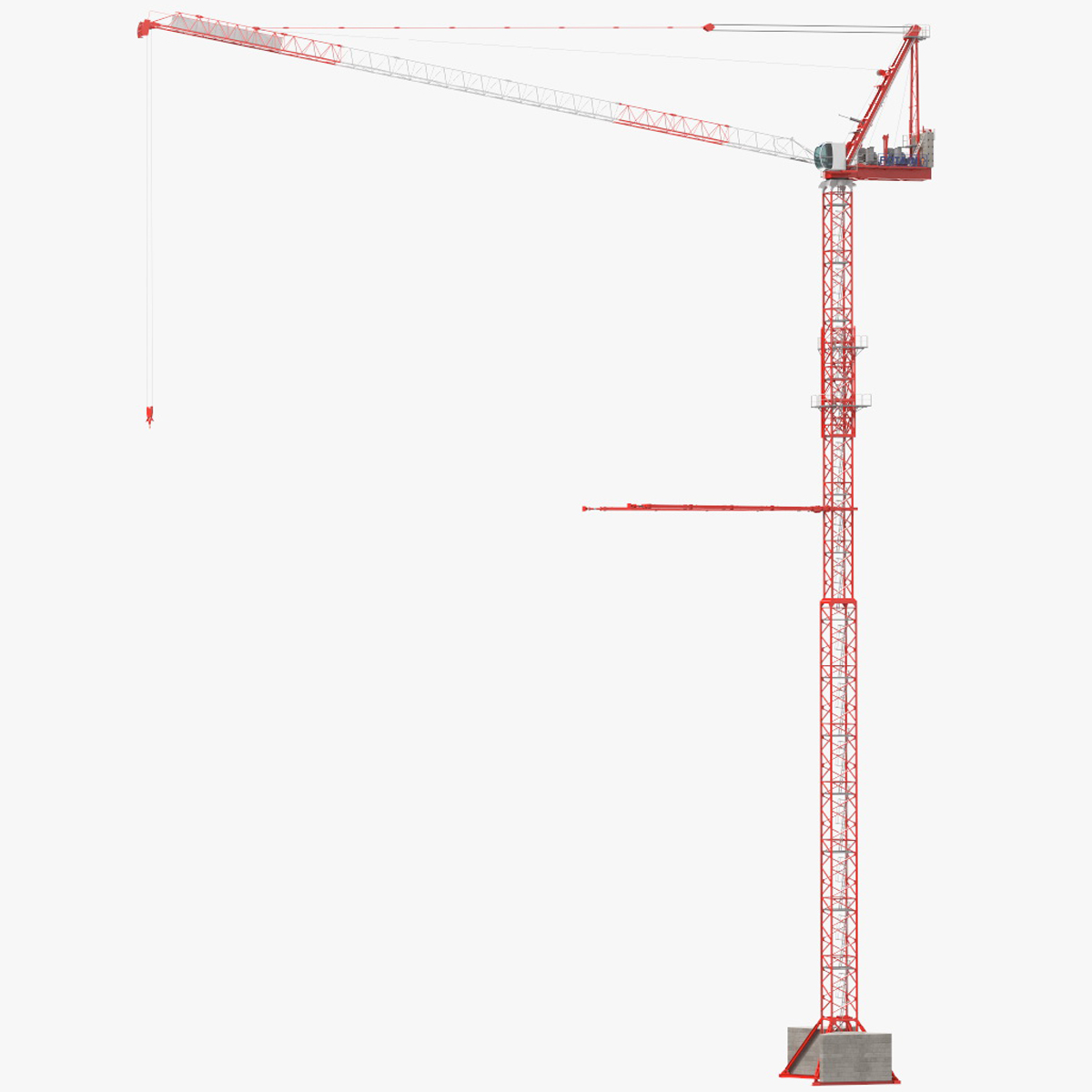 Tower Crane Rigged for Cinema 4D 3D