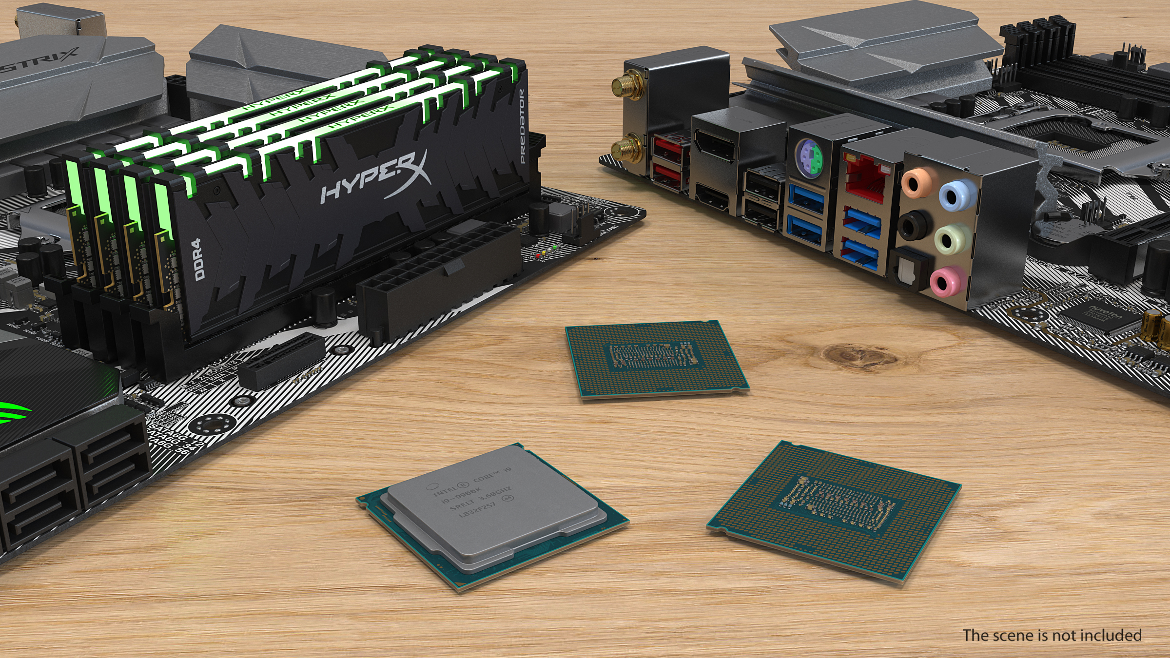 3D Intel Core i9 9900k CPU model