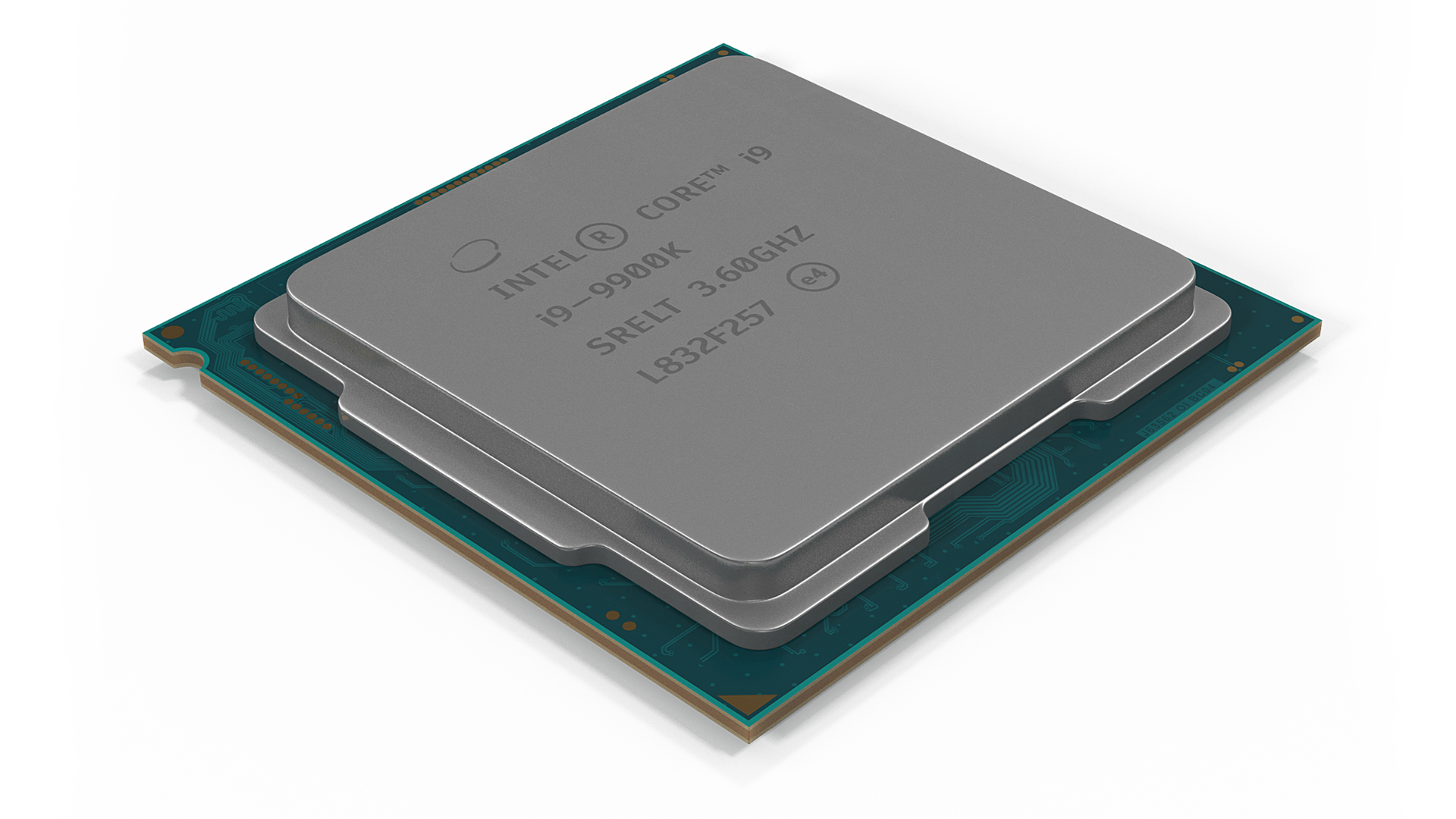 3D Intel Core i9 9900k CPU model