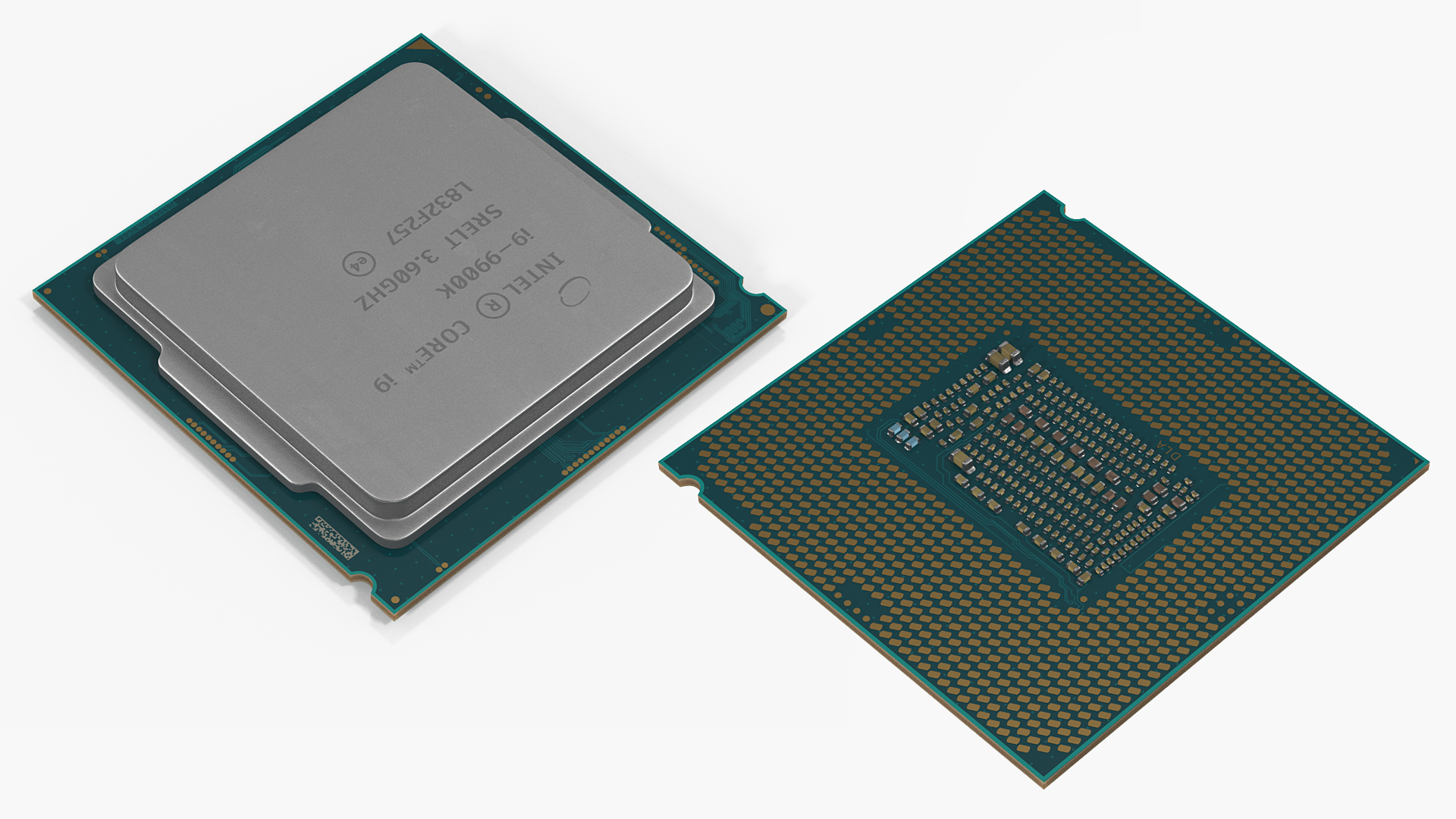 3D Intel Core i9 9900k CPU model