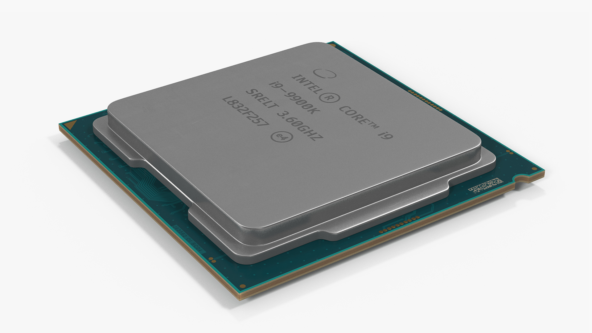 3D Intel Core i9 9900k CPU model