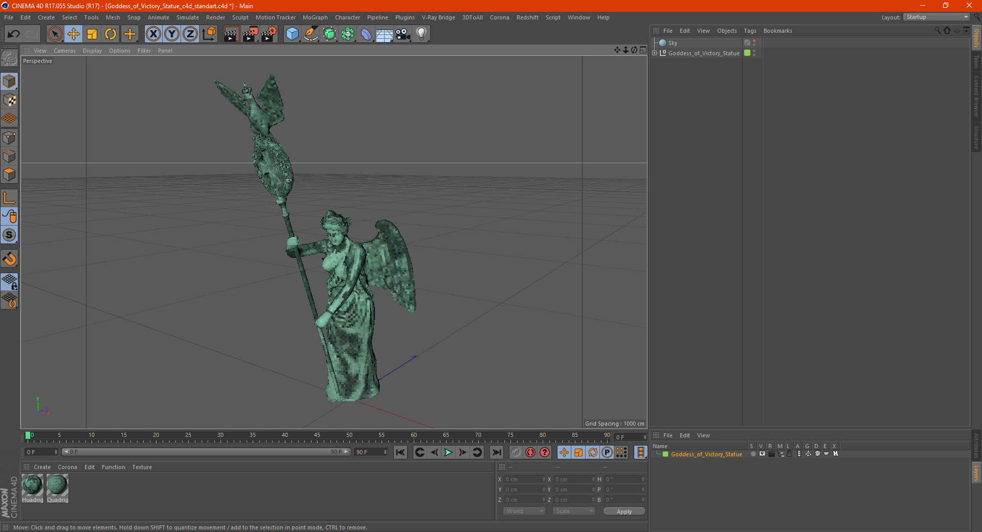 3D model Goddess of Victory Statue