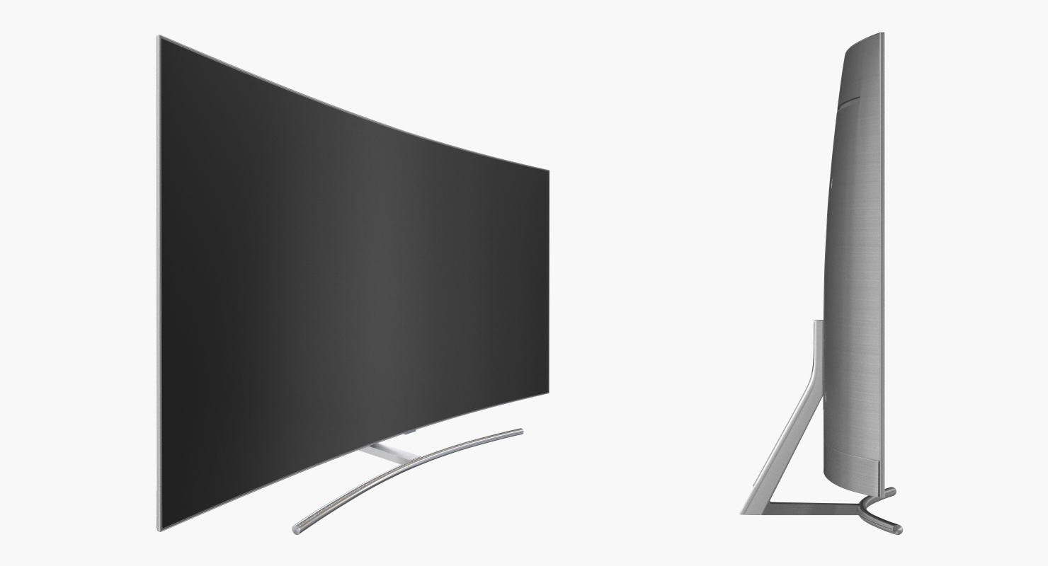 3D Curved Smart QLED TV 65 inch with Remote Control model